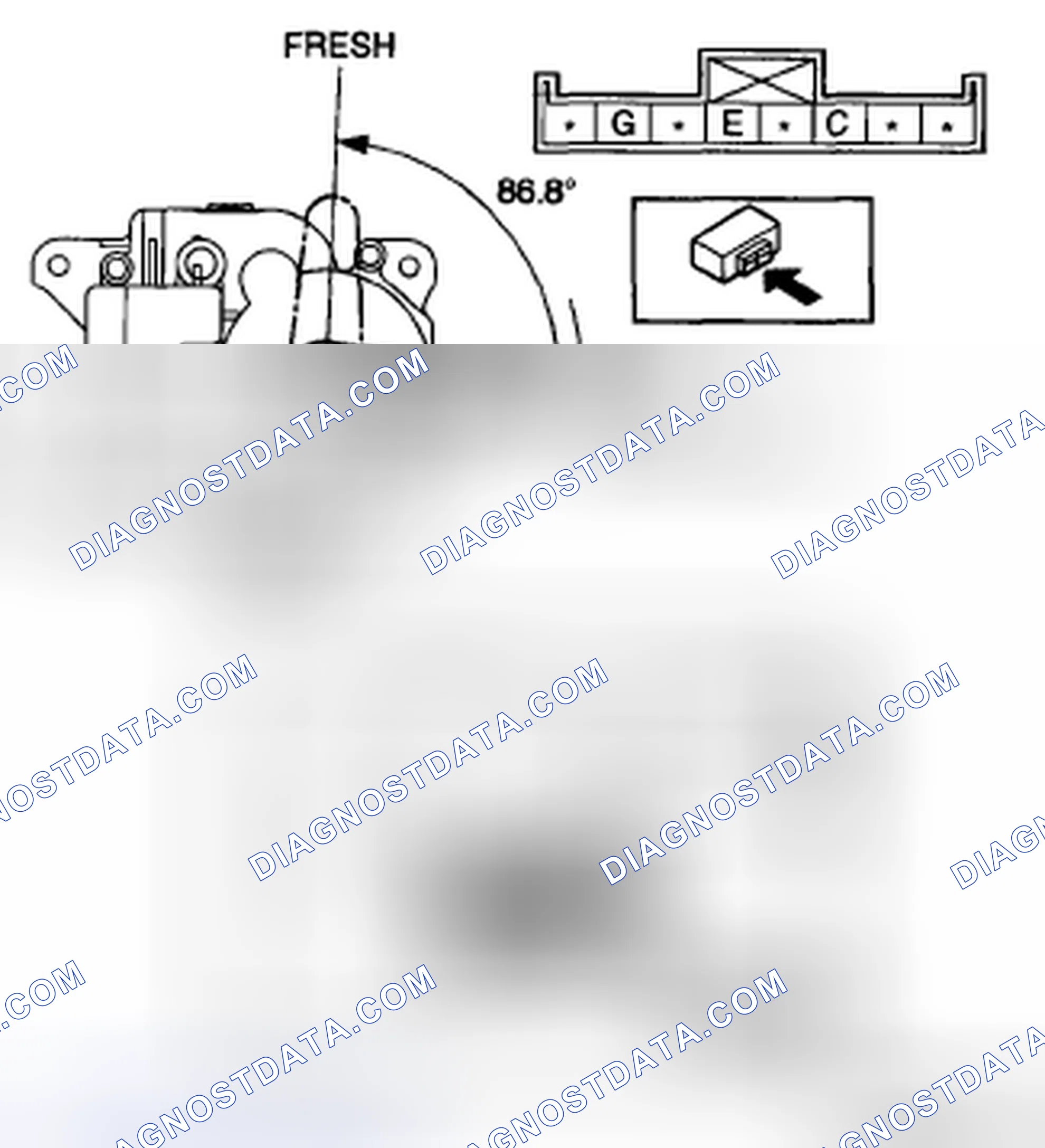 Scheme 35: AIR INTAKE ACTUATOR INSPECTION [MANUAL AIR CONDITIONER]