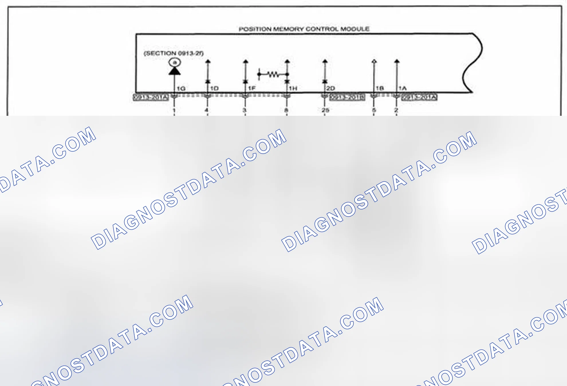 Scheme 188: Memory Power Seat Wiring Diagram - 0913-2b (1 Of 2)