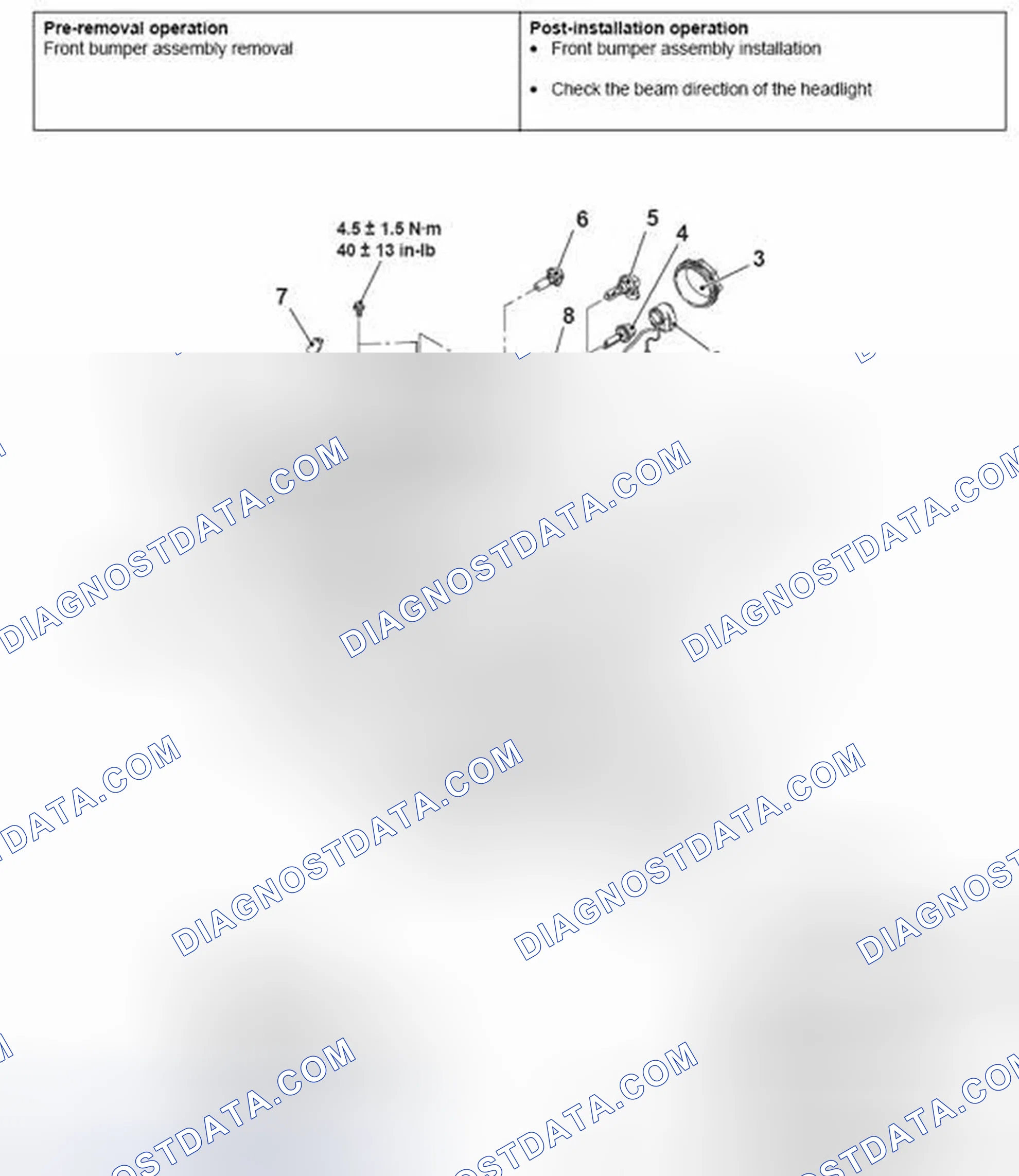 Scheme 49: HEADLIGHT REMOVAL AND INSTALLATION