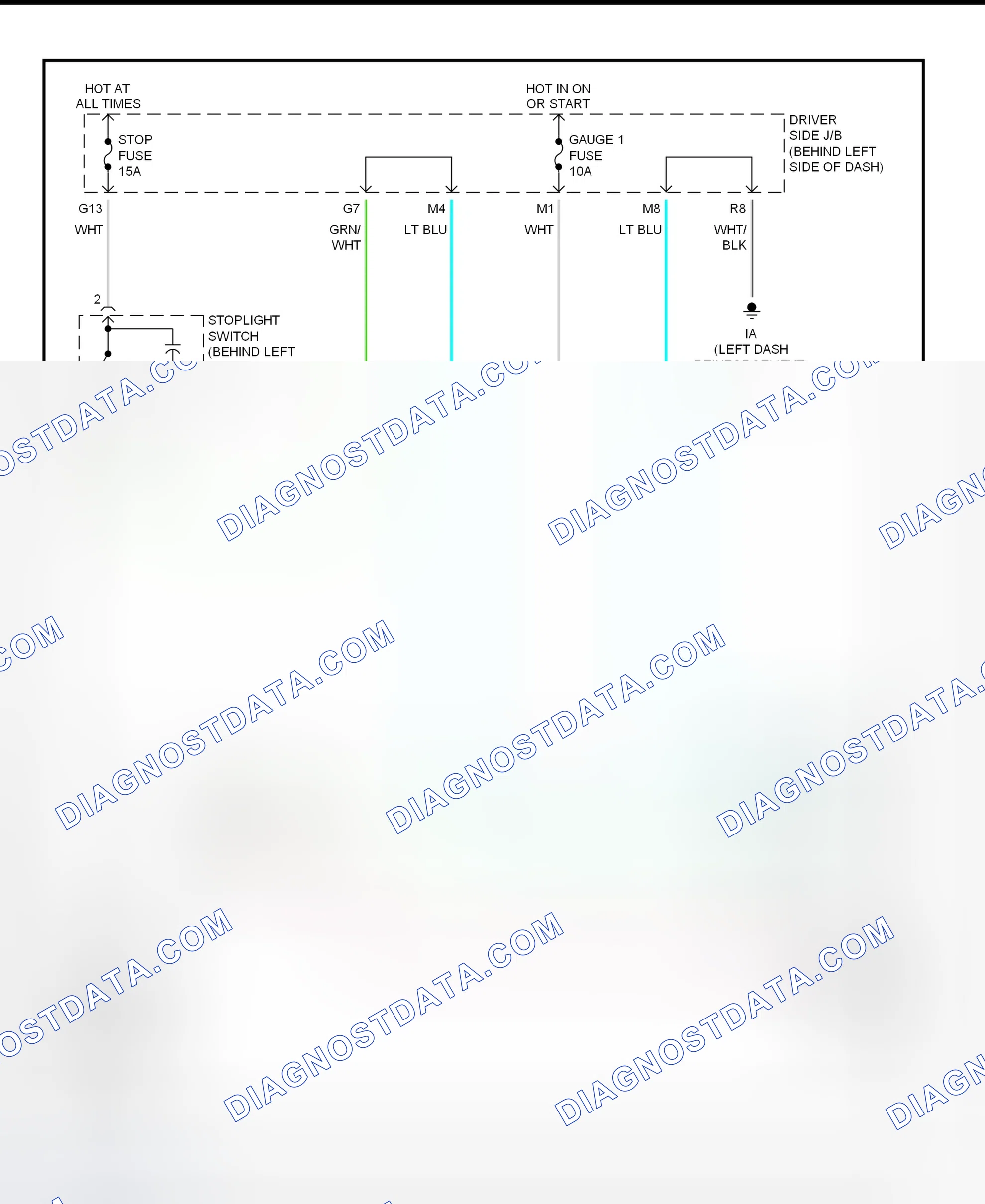 Scheme 309: Shift Interlock System Wiring Diagram (2002 - Lexus ES300)