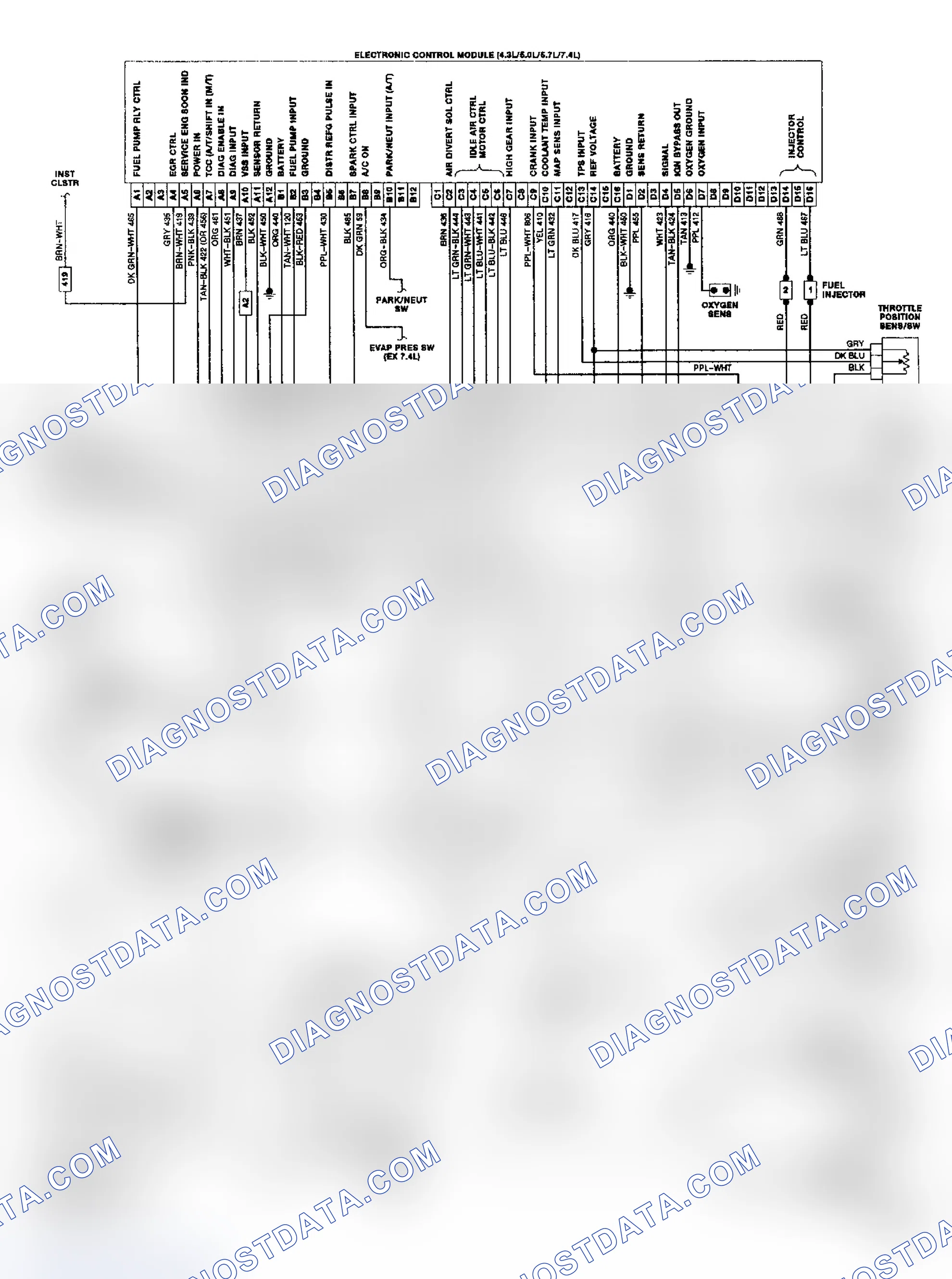 Scheme 18: "G" Series TBI/CCC Wiring Diagram