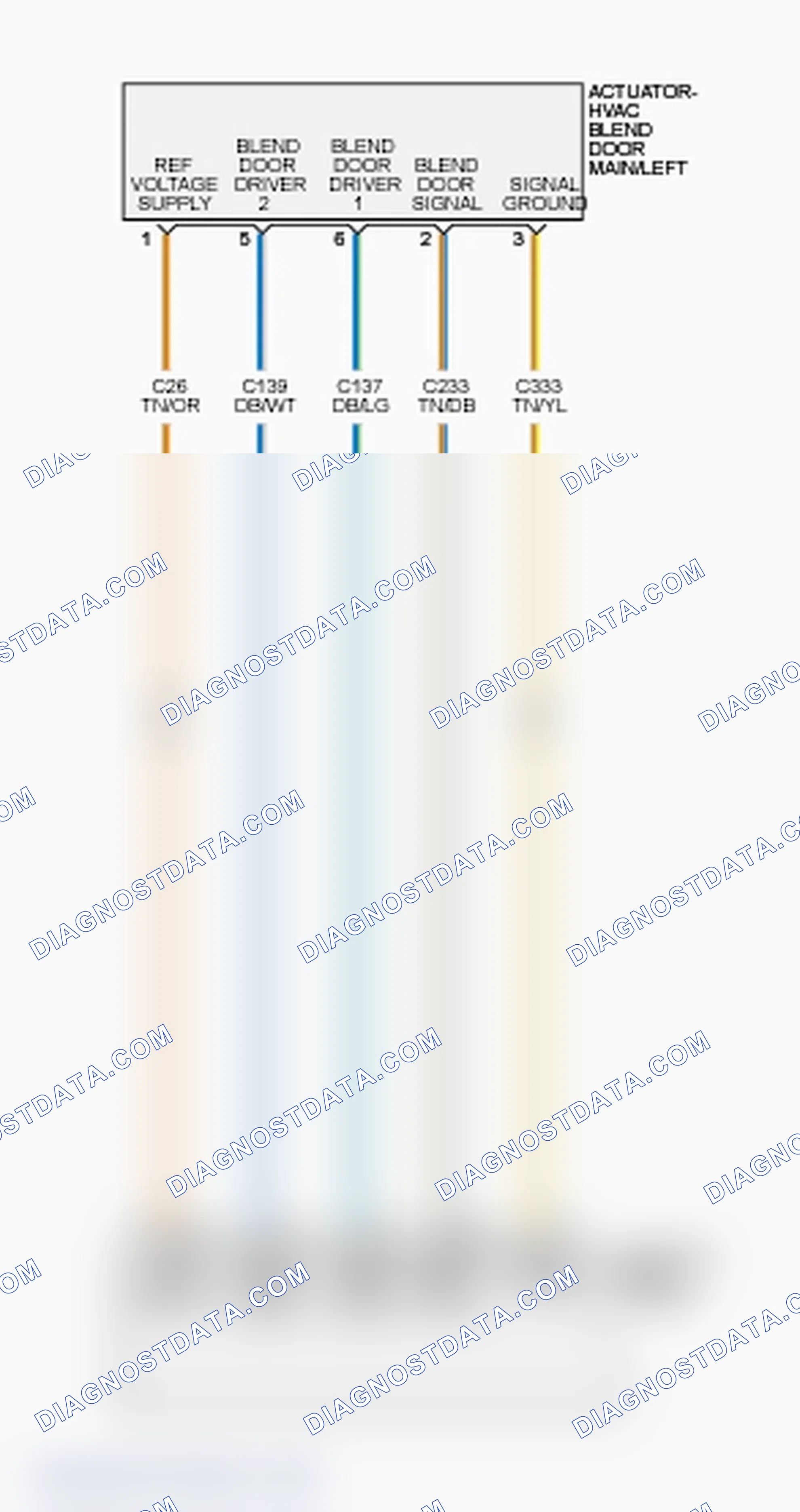 Scheme 3: B11CB-11-MAIN/LEFT TEMPERATURE DOOR CONTROL - CIRCUIT SHORT TO GROUND