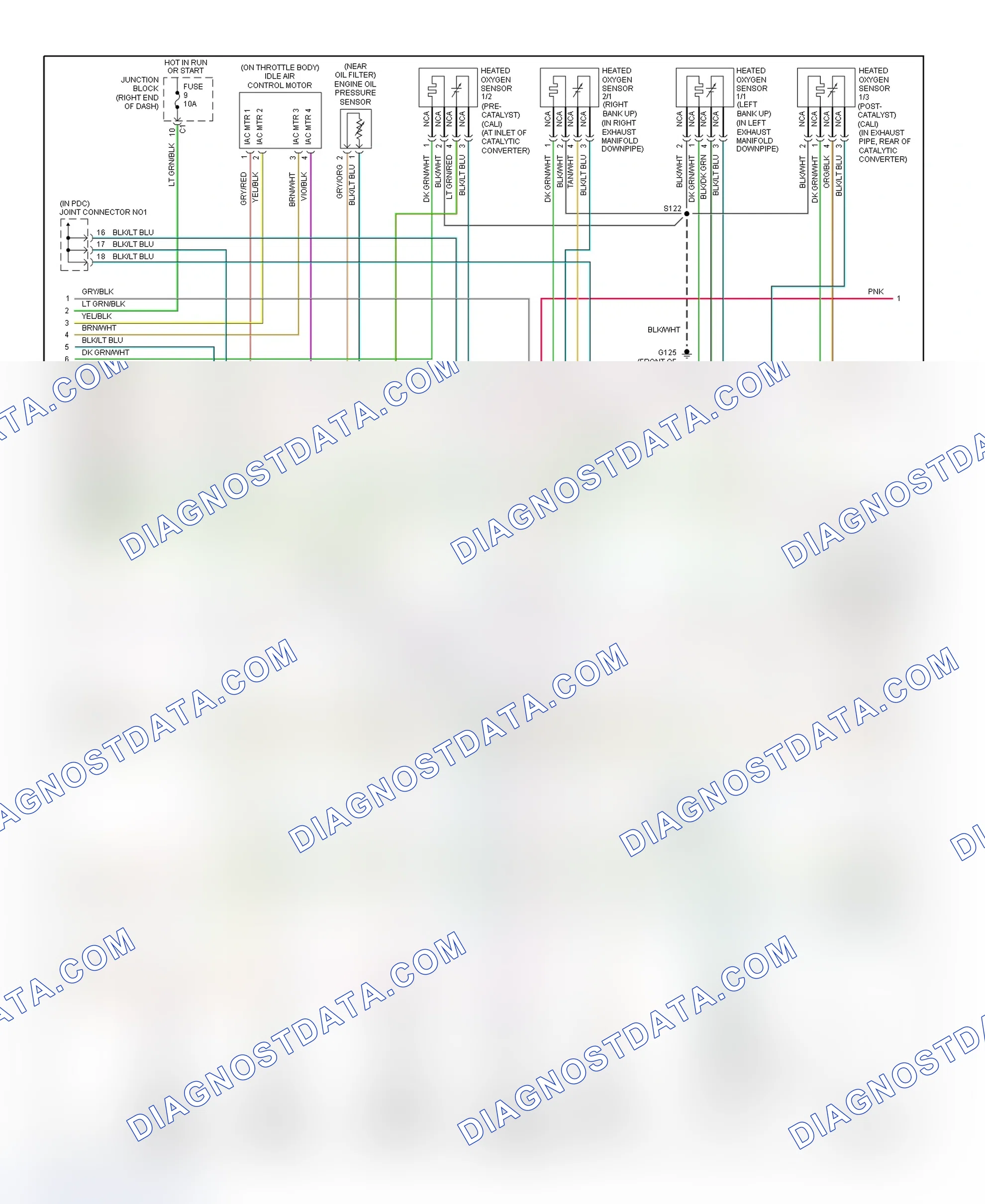Scheme 47: PCM Wiring Diagram (Ram Pickup - 2500 & 3500 - 8.0L - 2 Of 3)