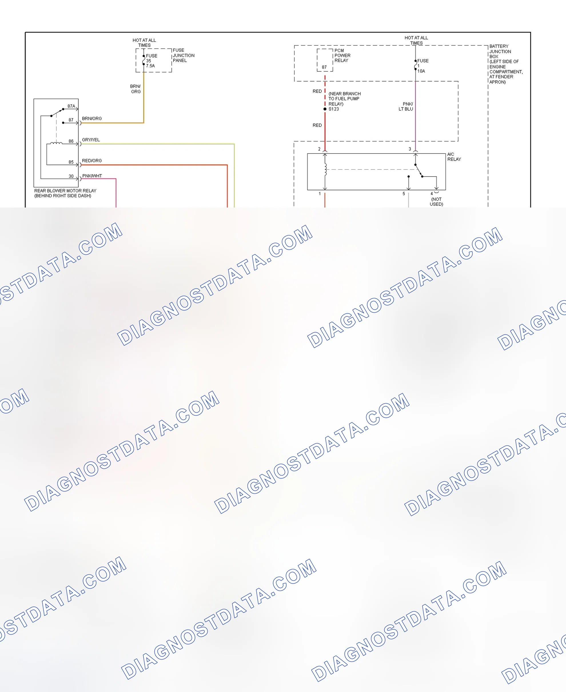 Scheme 3: Automatic A/C-Heater System Wiring Diagram (Explorer & Mountaineer - 2 Of 2)