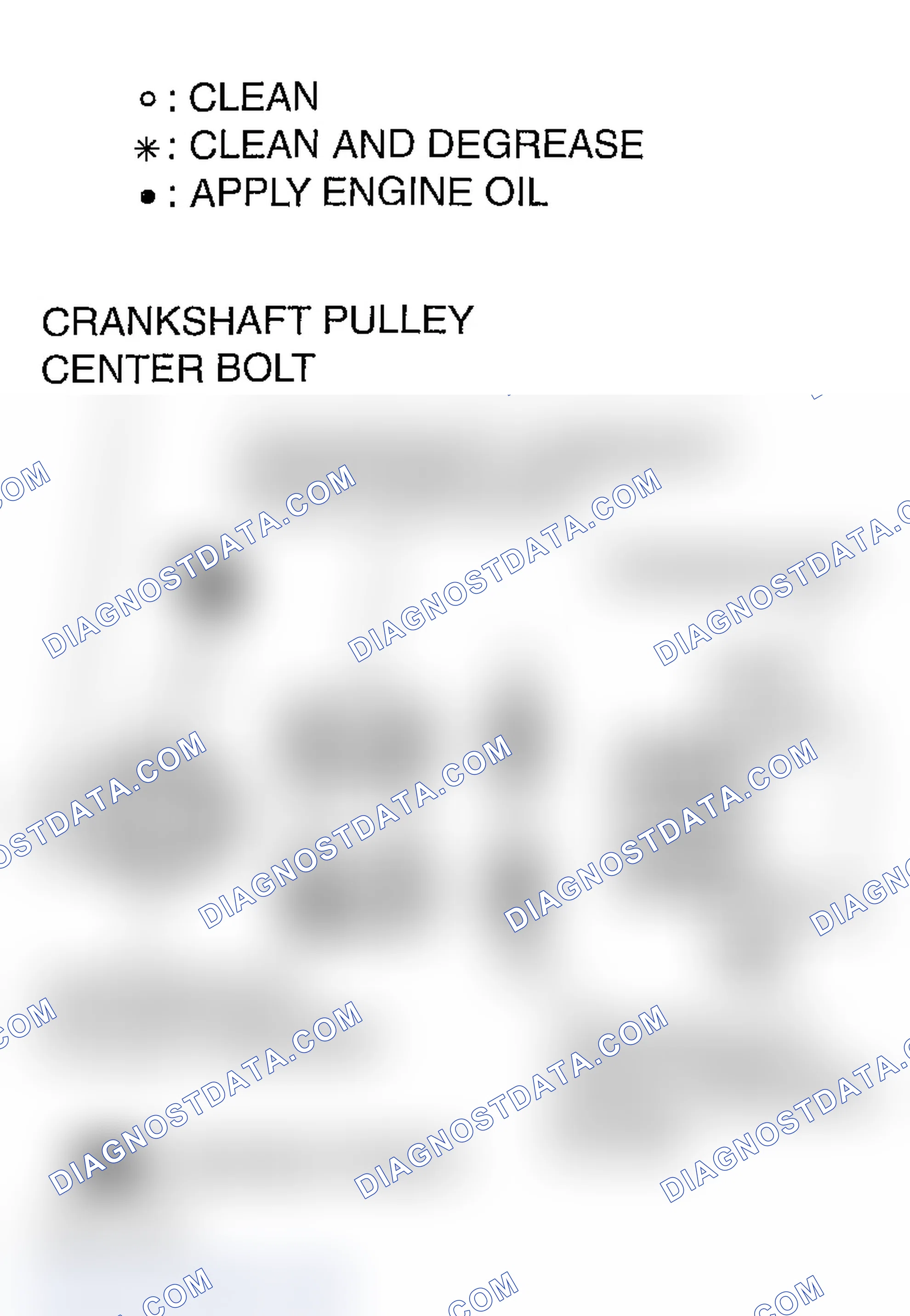 Scheme 883: >> C << CRANKSHAFT ANGLE SENSING BLADE/CRANKSHAFT CAMSHAFT DRIVE SPROCKET INSTALLATION