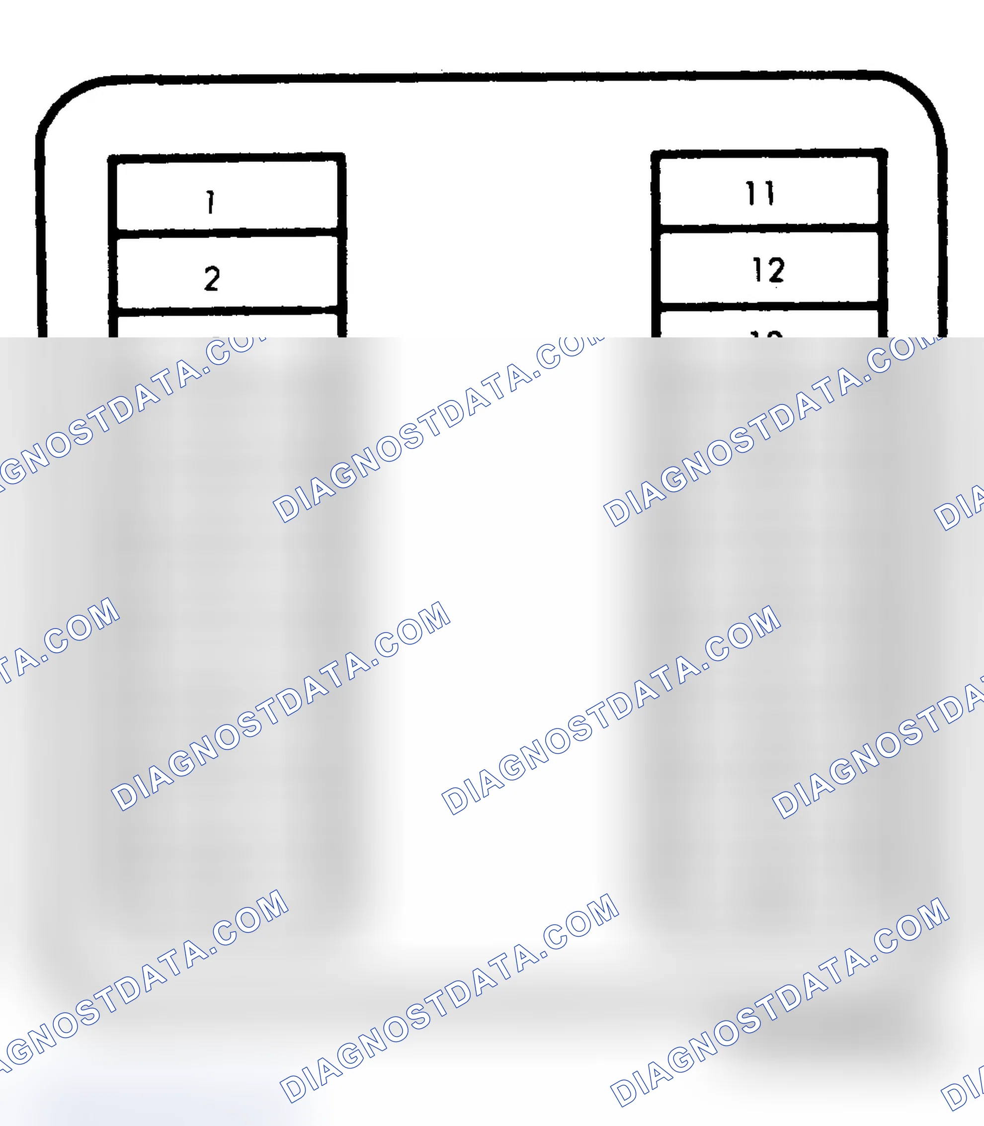 Scheme 2: FUSE PANEL ID (1984-86 VEHICLES W/KEYLESS ENTRY SYSTEM)