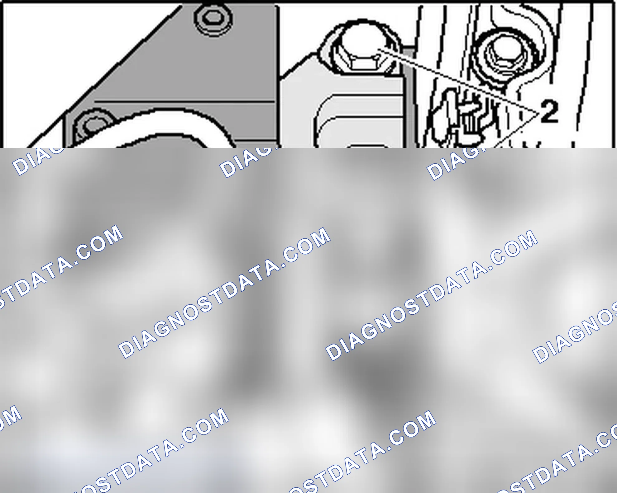 Scheme 726: SUBFRAME MOUNT, CHECKING ADJUSTMENT