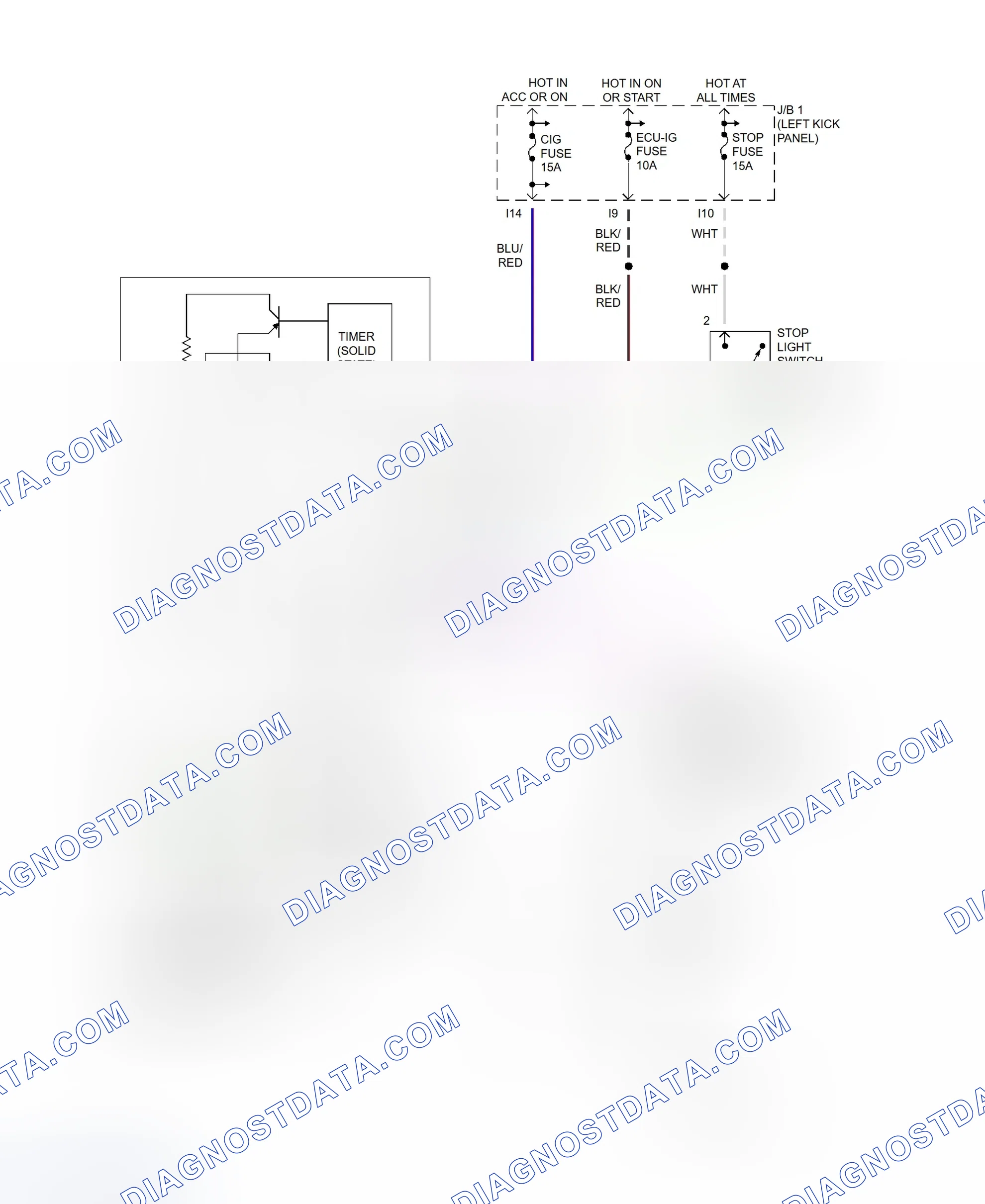 Scheme 13: Shift Interlock System Wiring Diagram (Supra)