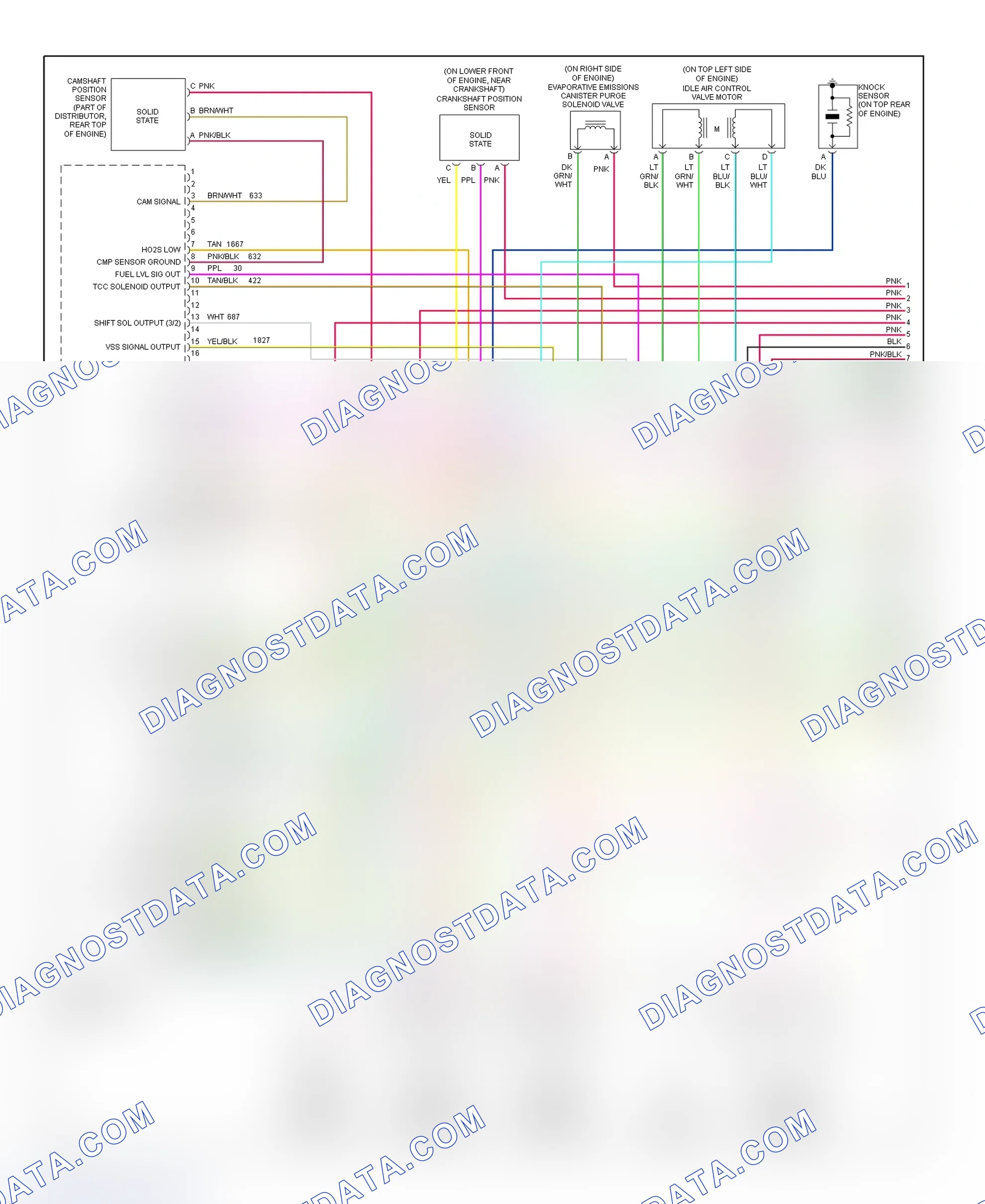 Scheme 48: PCM Wiring Diagram (Express & Savana - 4.3L - 1 Of 4)