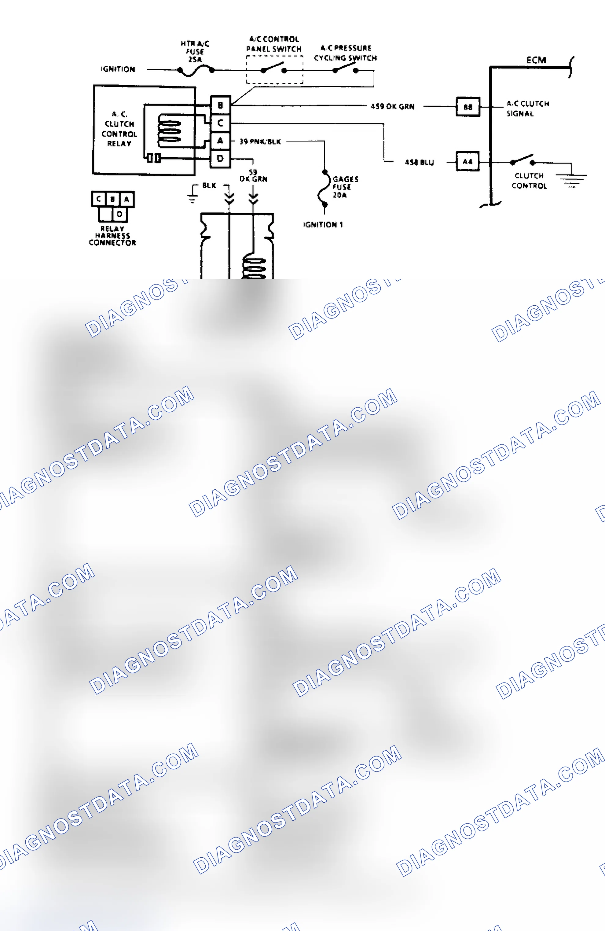 Scheme 95: A/C Clutch Control Diagnosis Flow Chart (2.5L) (3 Of 3)