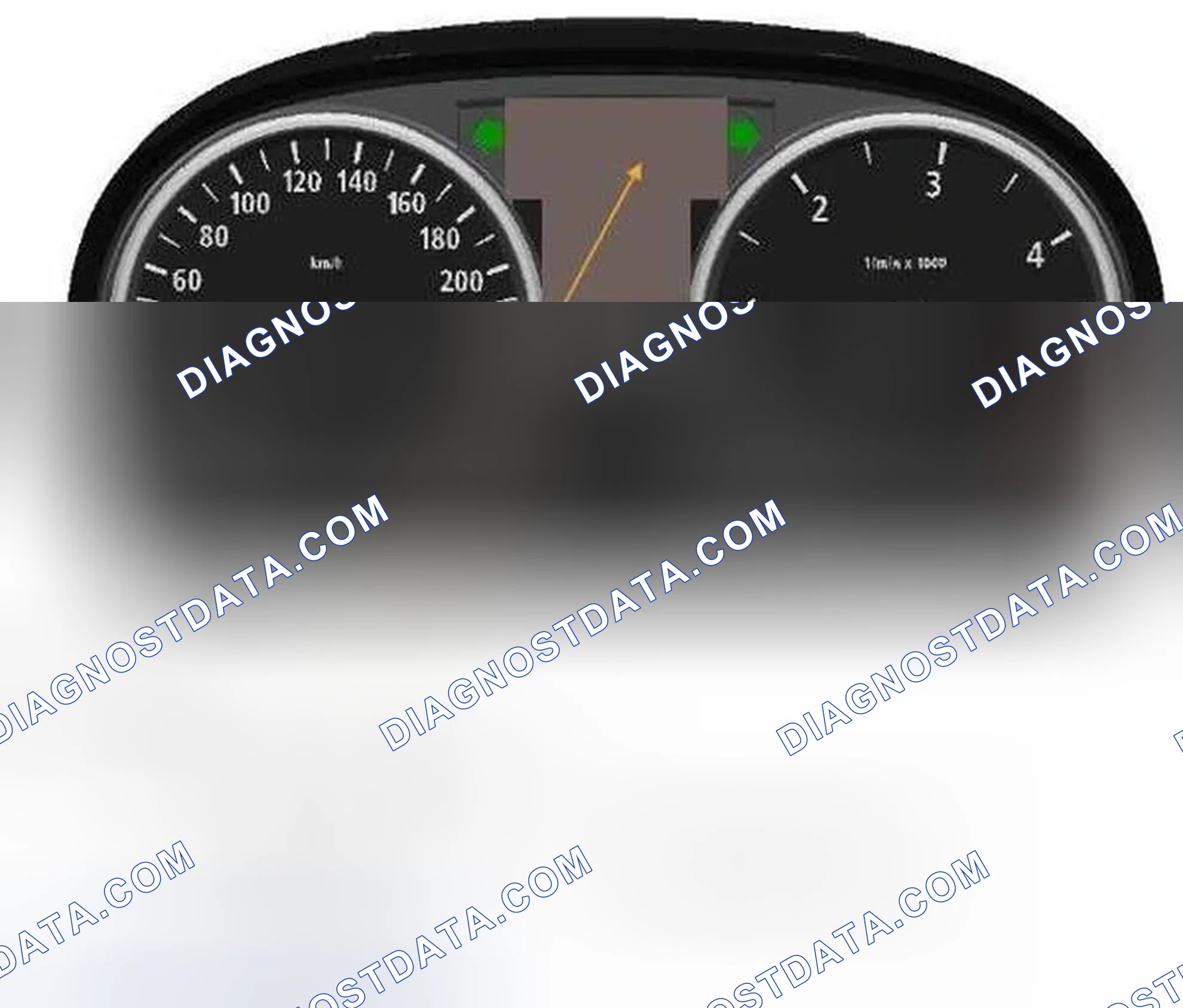 Scheme 33: Drawing and Location of the Malfunction Indicator Light for following models
