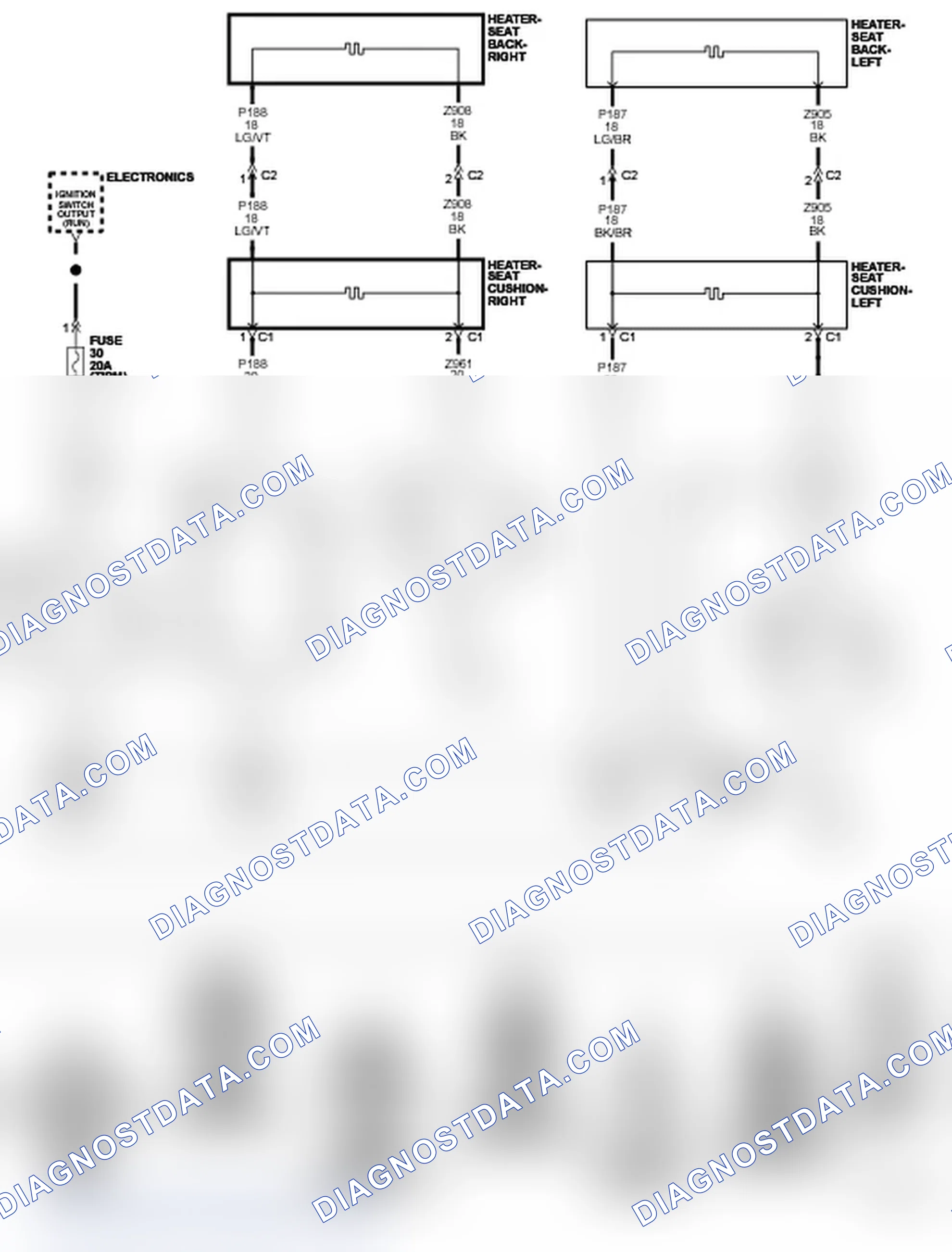 Scheme 28: B1092-FRONT LEFT SEAT HEATER CONTROL CIRCUIT LOW