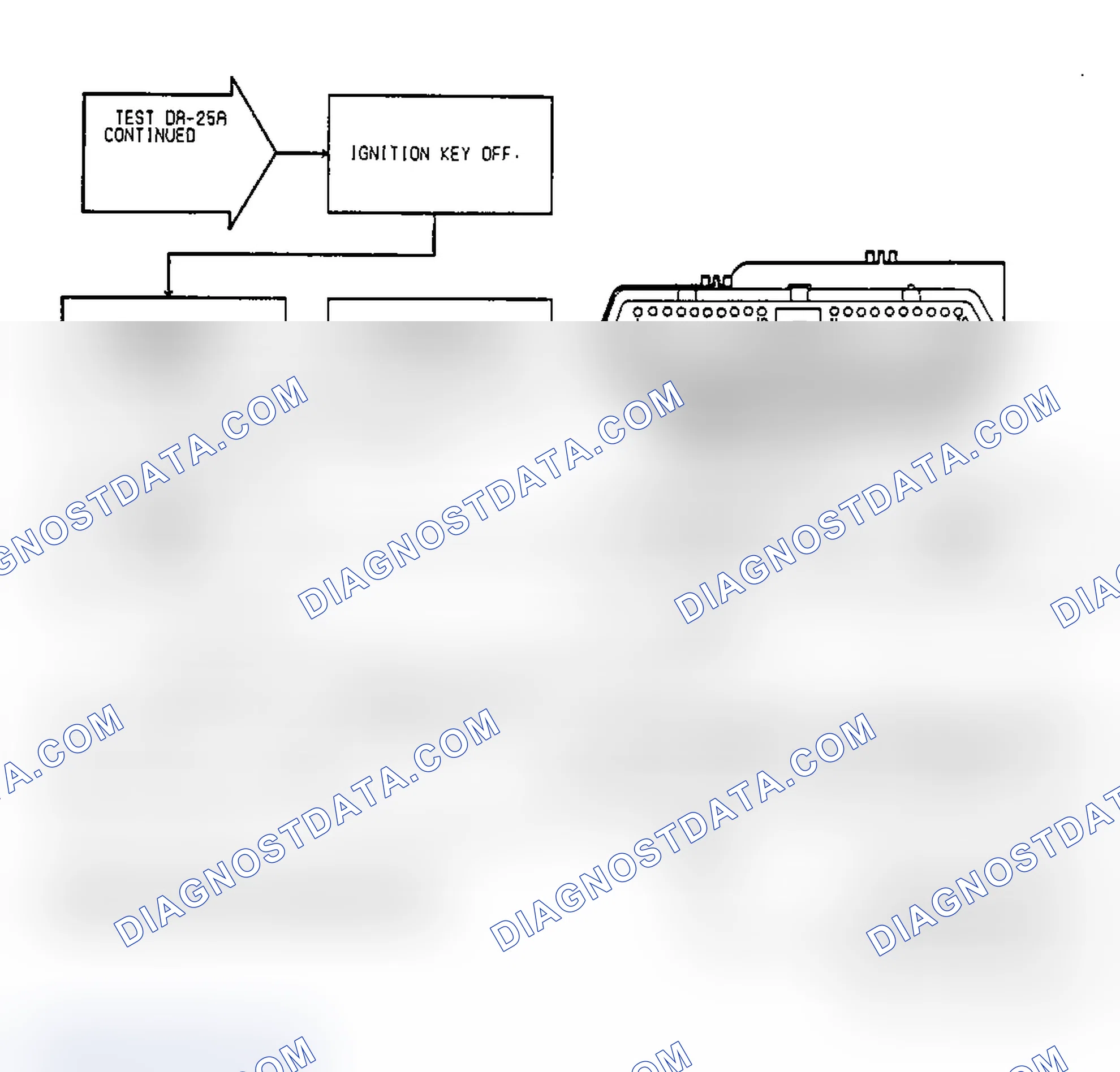 Scheme 145: Test DR-25A, Code 35: (2 of 2) Radiator Fan Relay Circuit
