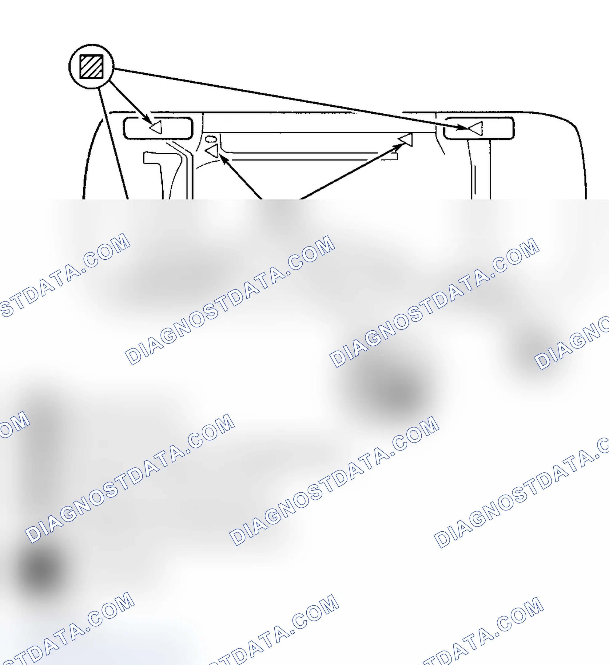 Scheme 3: Identifying Hoisting & Jacking Locations Courtesy of Chrysler Corp.