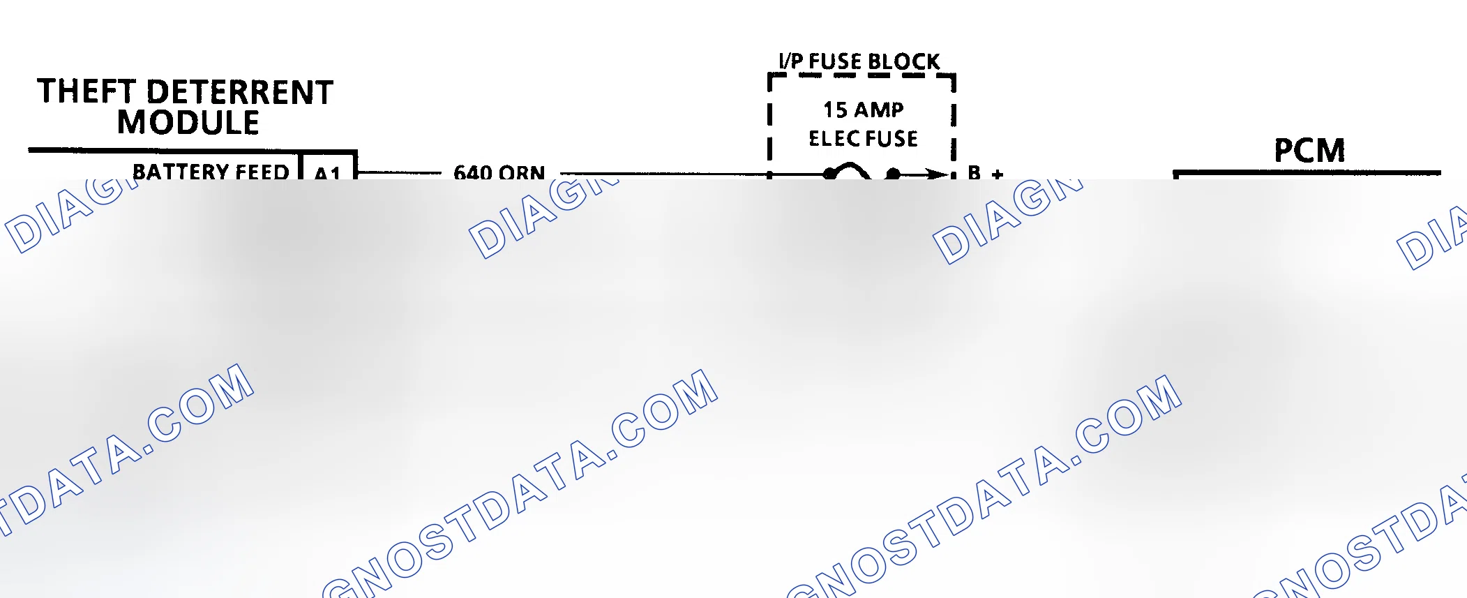 Scheme 58: Codes P1626/1629 Schematic (3.8L) Pass-Key II Fuel Enable Circuit