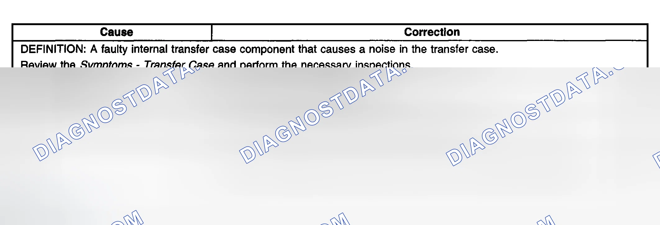 Scheme 107: Transfer Case Grating Noise