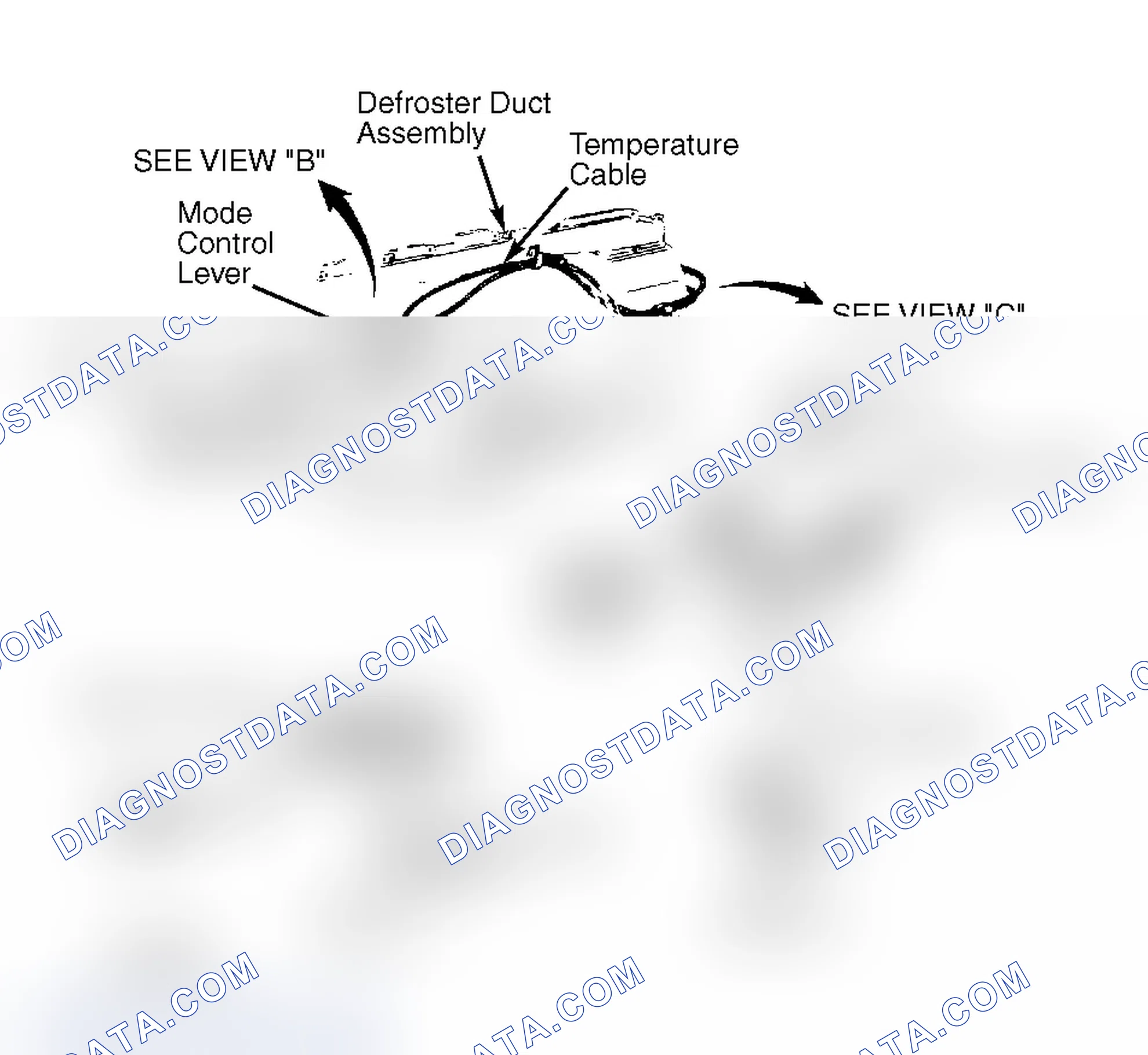 Scheme 6: Control Cable Routing ("G" Series Van Models)