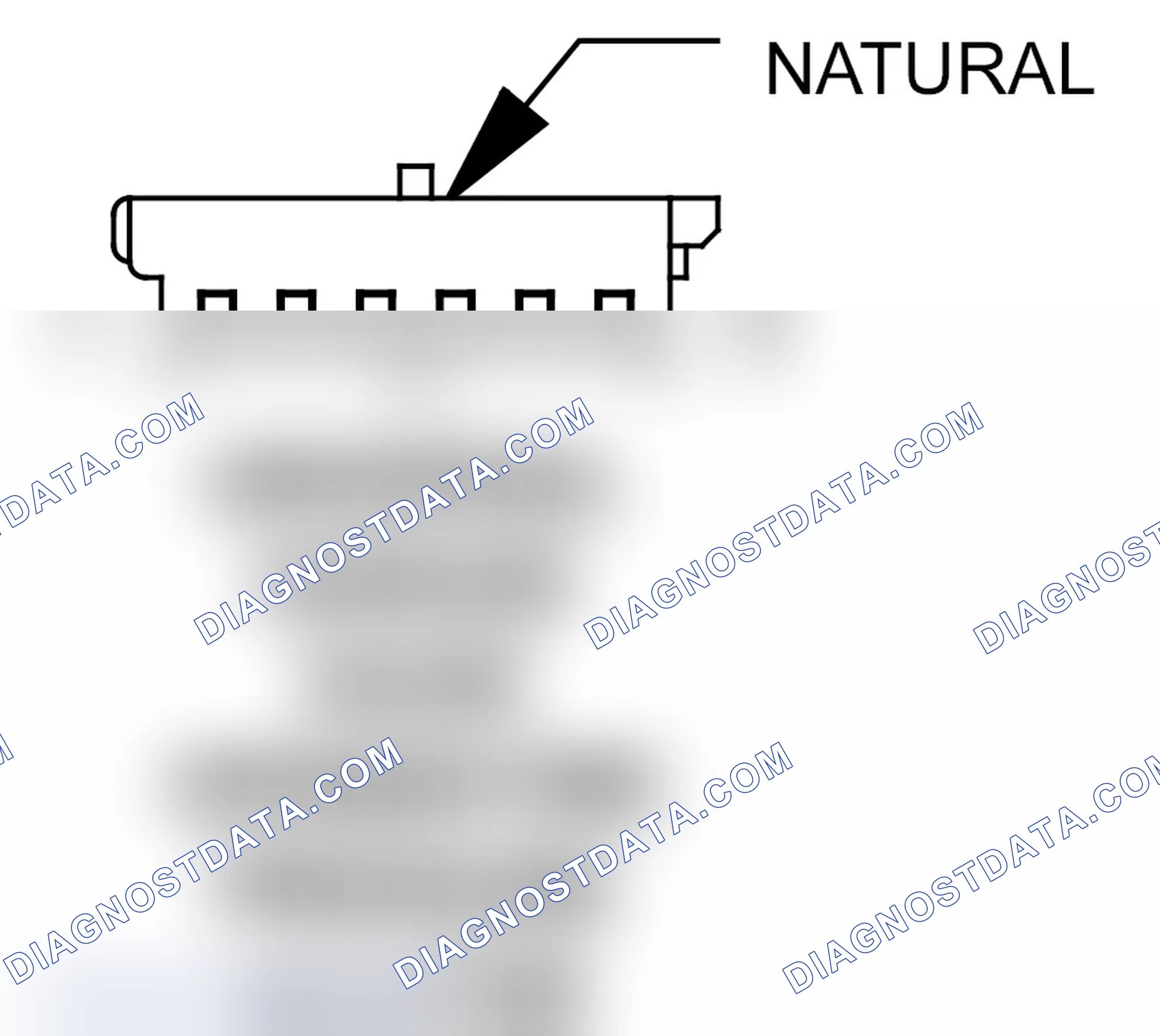 Scheme 241: Universal Garage Door Opener Tire Pressure Monitor Connector End View