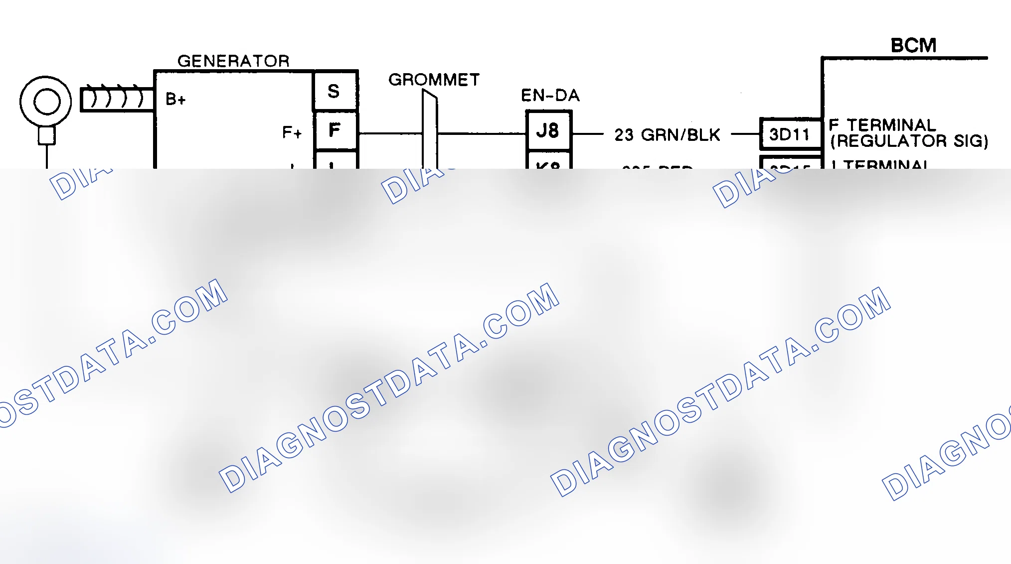 Scheme 158: Code B410, Wiring Diagram (Reatta & Riviera) Charging System Circuit Fault