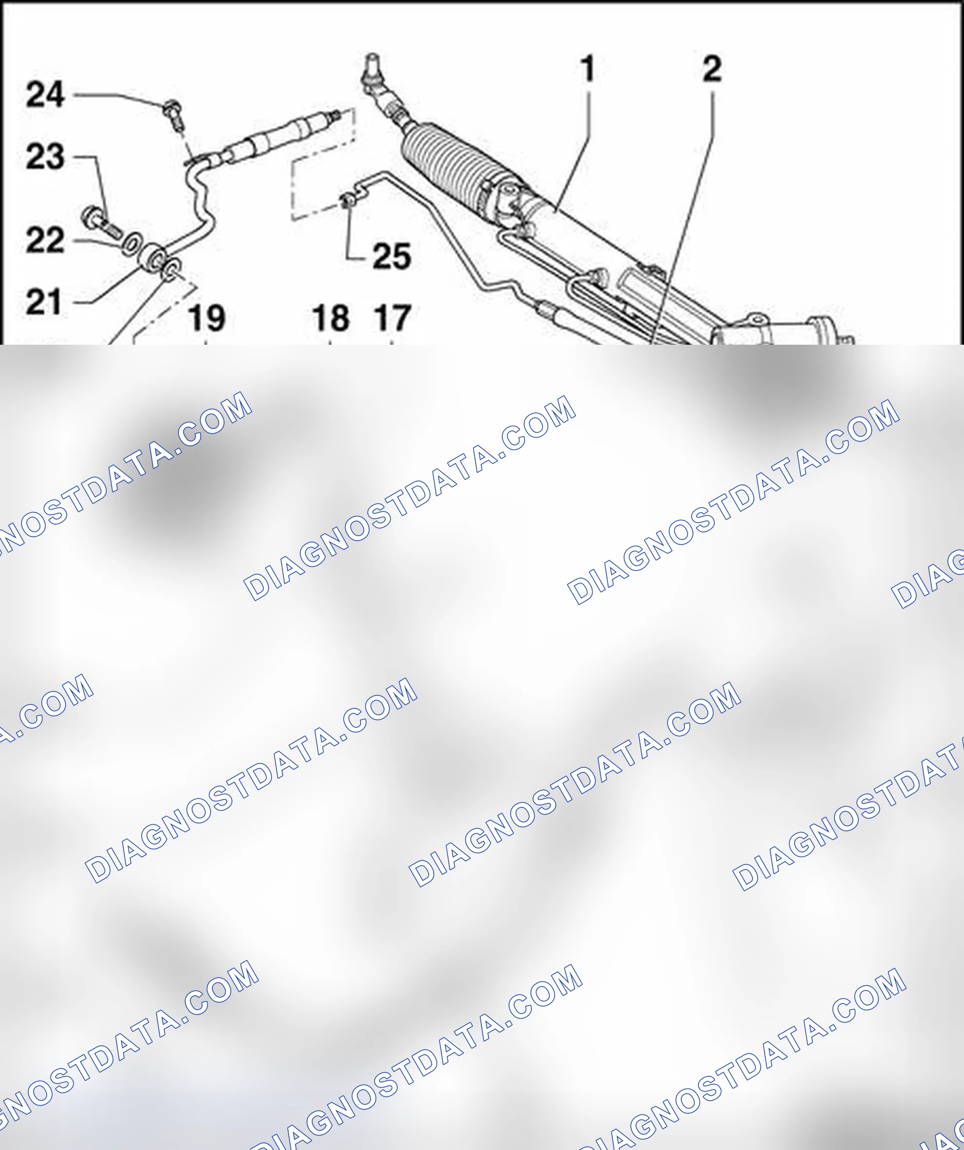 Scheme 333: 6-cylinder gasoline engine, assembly overview