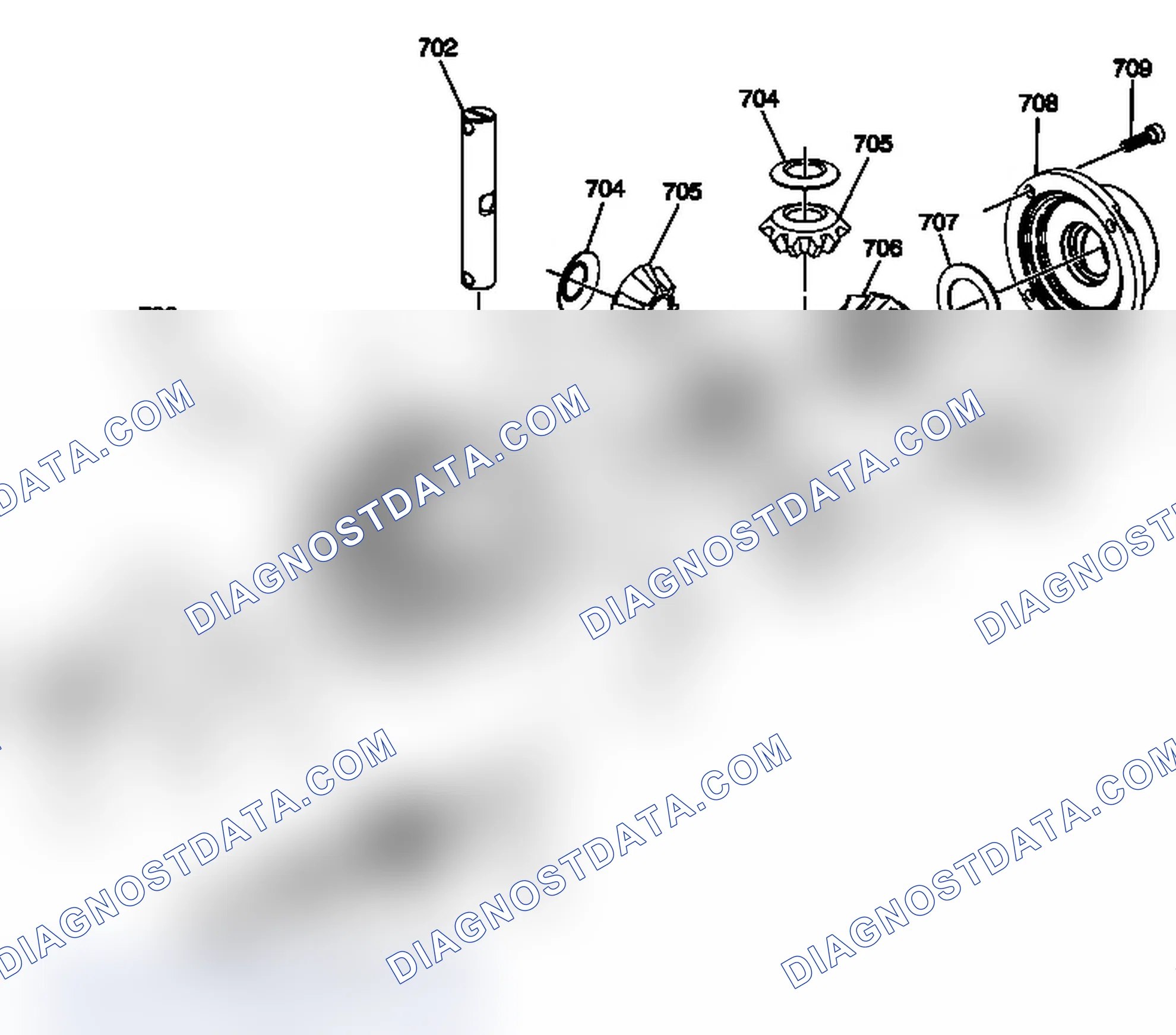 Scheme 167: Front Differential Carrier Assembly (4 Pinion)