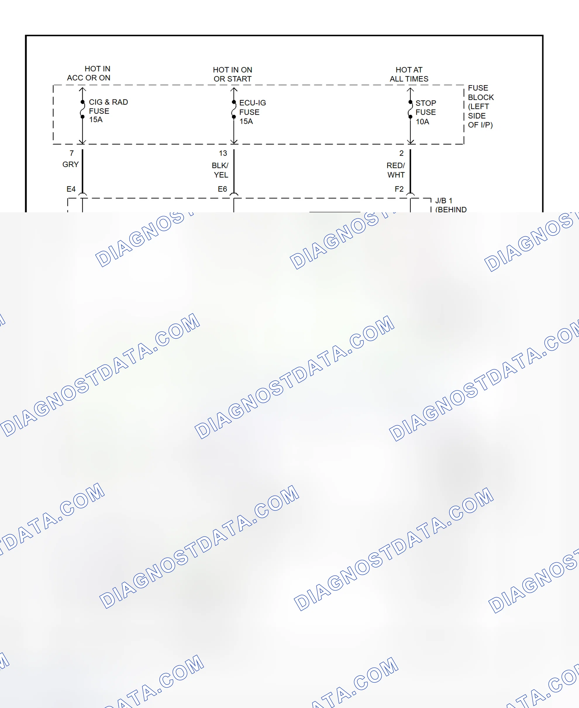 Scheme 19: Shift Interlock System Wiring Diagram (1996 RAV4)