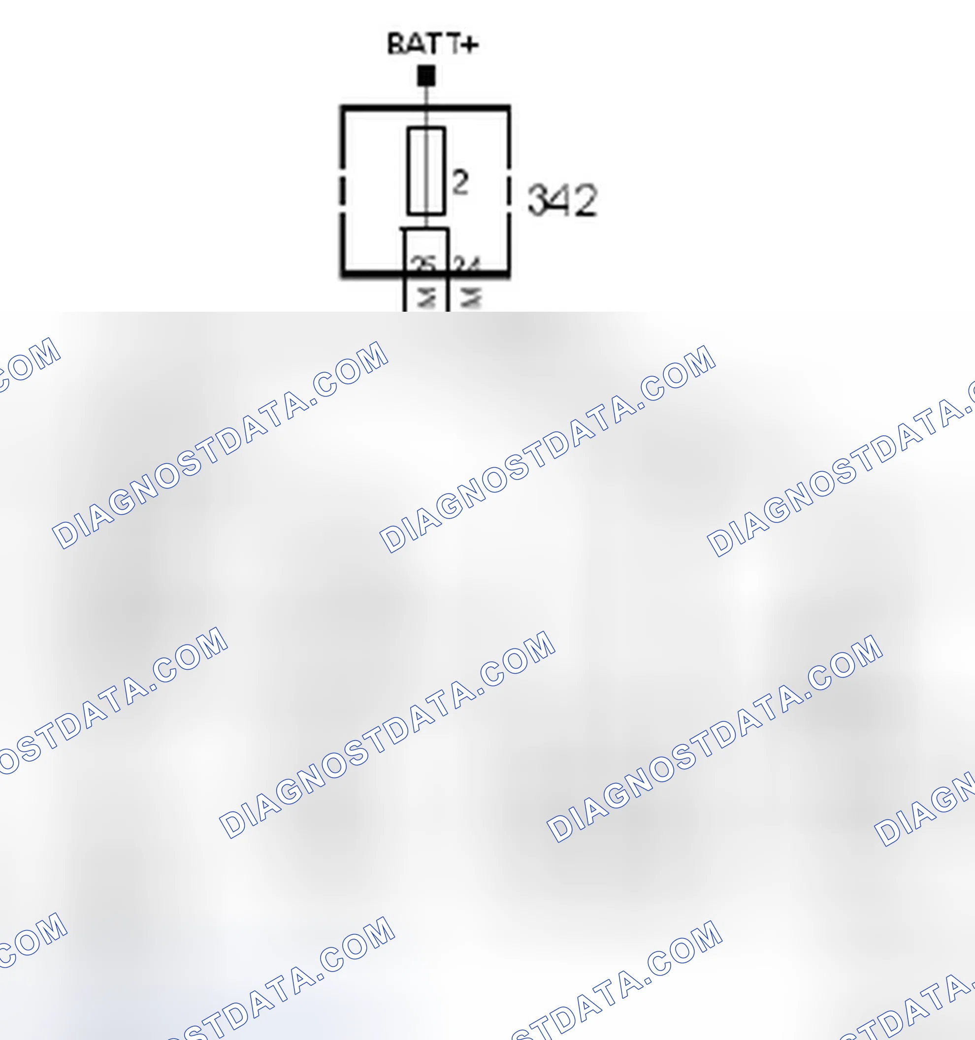 Scheme 414: Fuse 2, engine bay fuse box 342