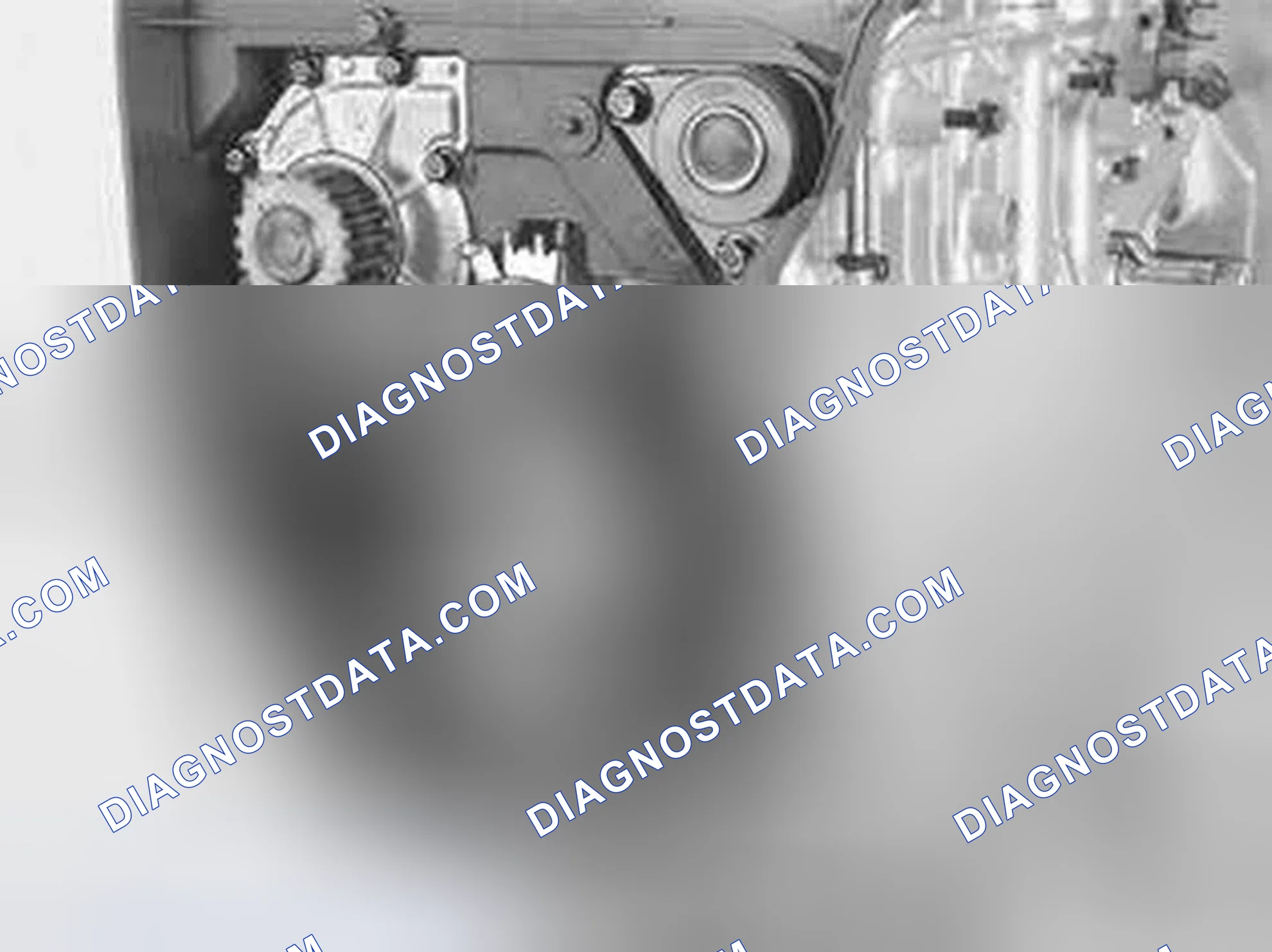 Scheme 543: Installing The Idler Pulley And Belt Tensioner