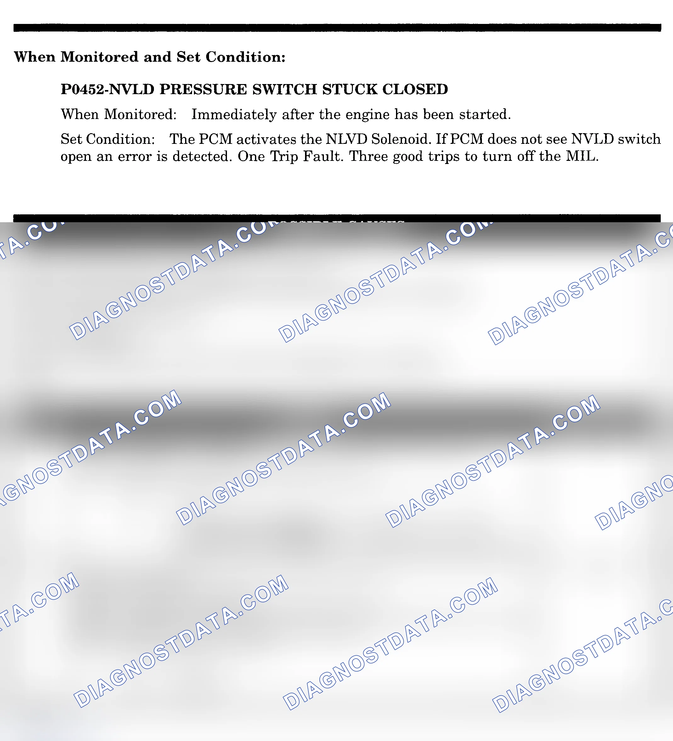 Scheme 381: DTC: P0452: NVLD PRESSURE SWITCH STUCK CLOSED