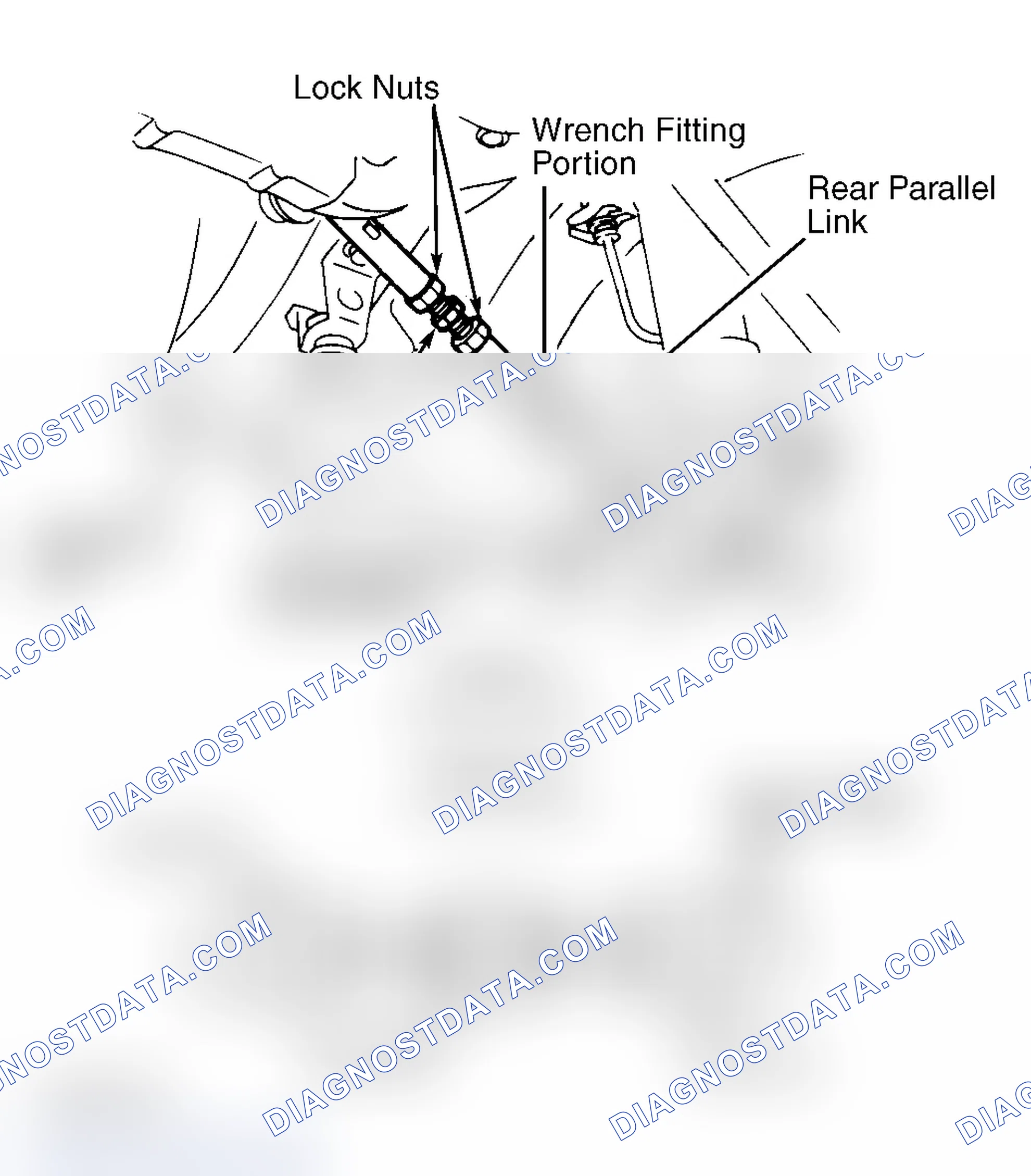 Scheme 8: Adjusting Rear Toe-In (Maxima & Stanza) Courtesy of Nissan Motor Co., U.S.A.
