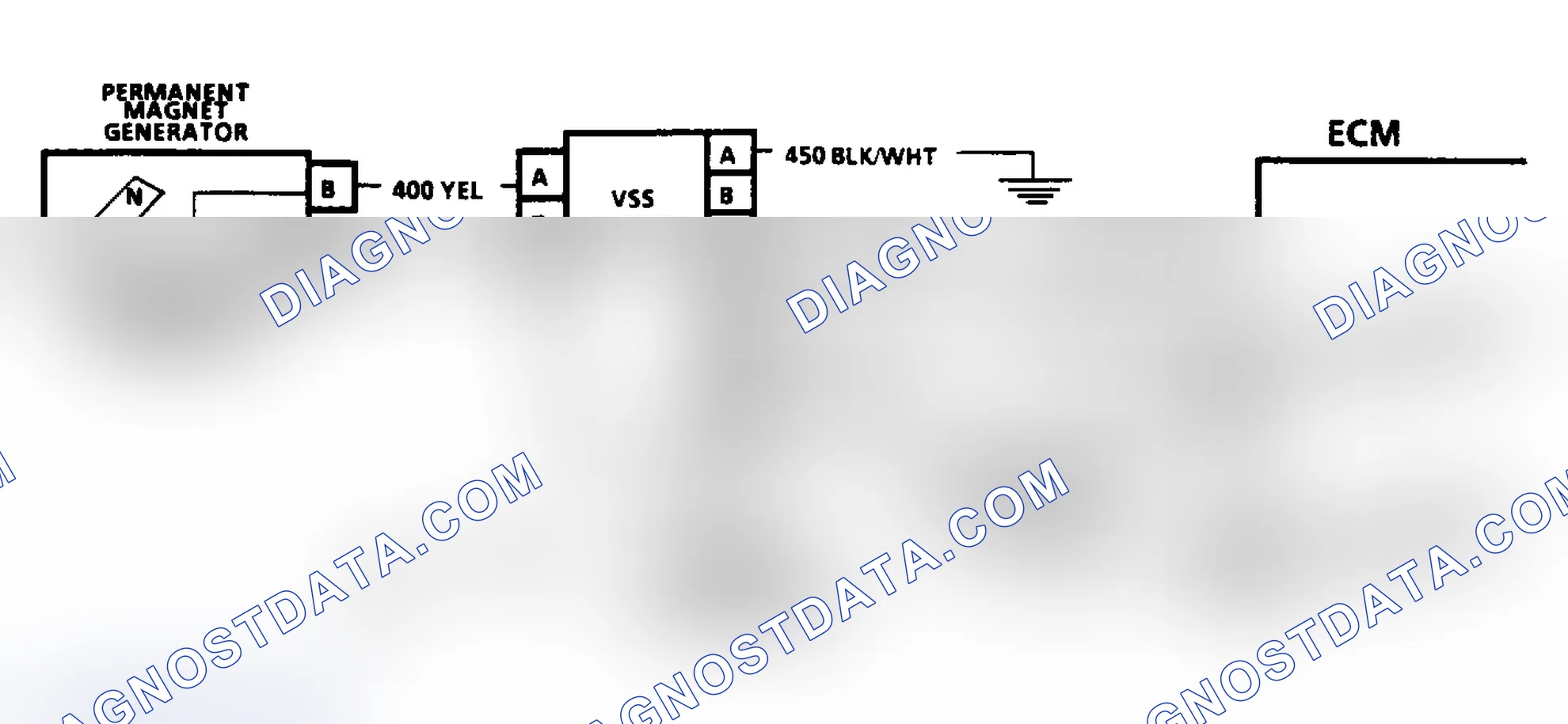 Scheme 105: Code 24, VSS Ckt Diag (5.7L D Body)