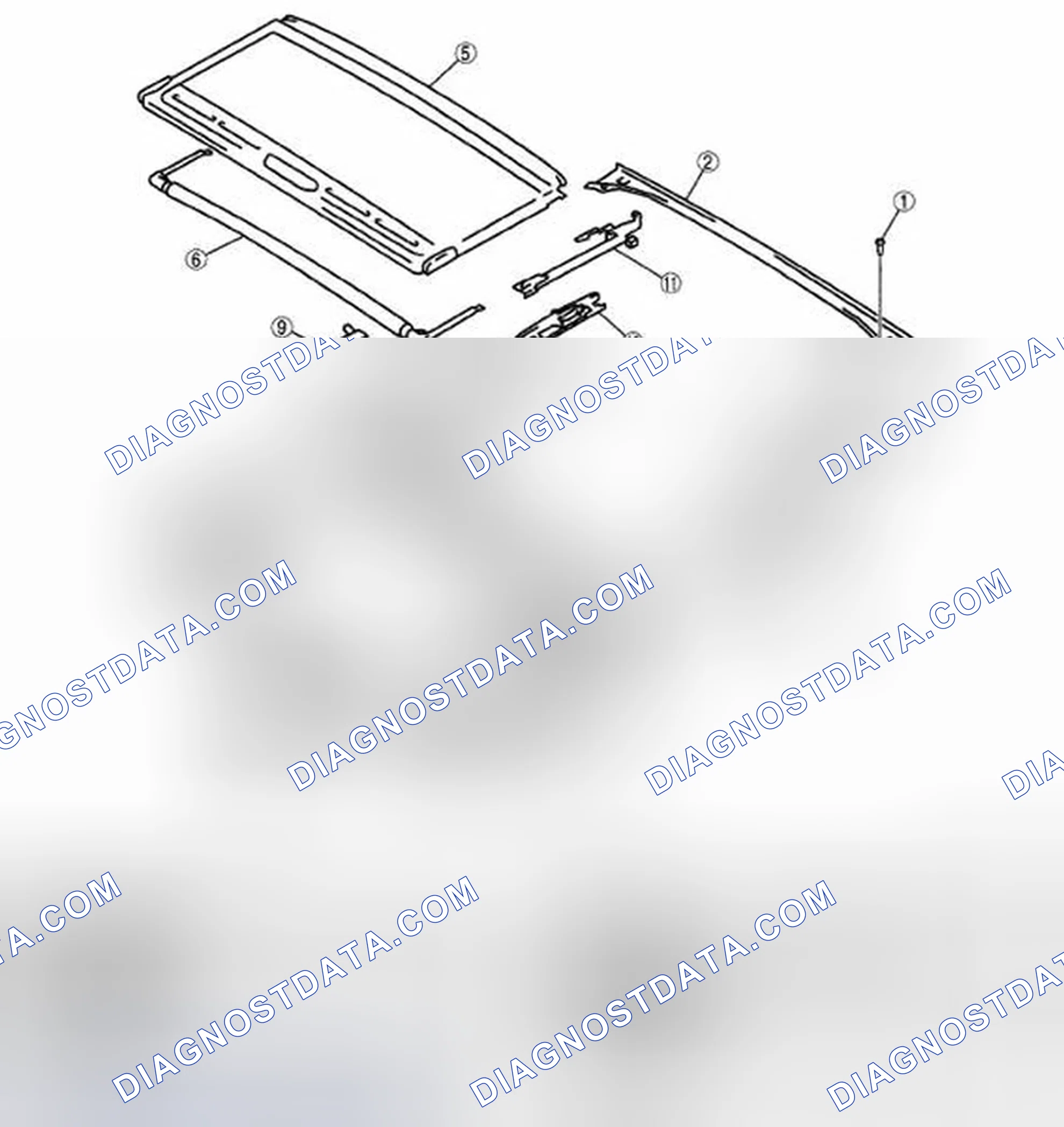 Scheme 9: SUNROOF UNIT DISASSEMBLY/ASSEMBLY