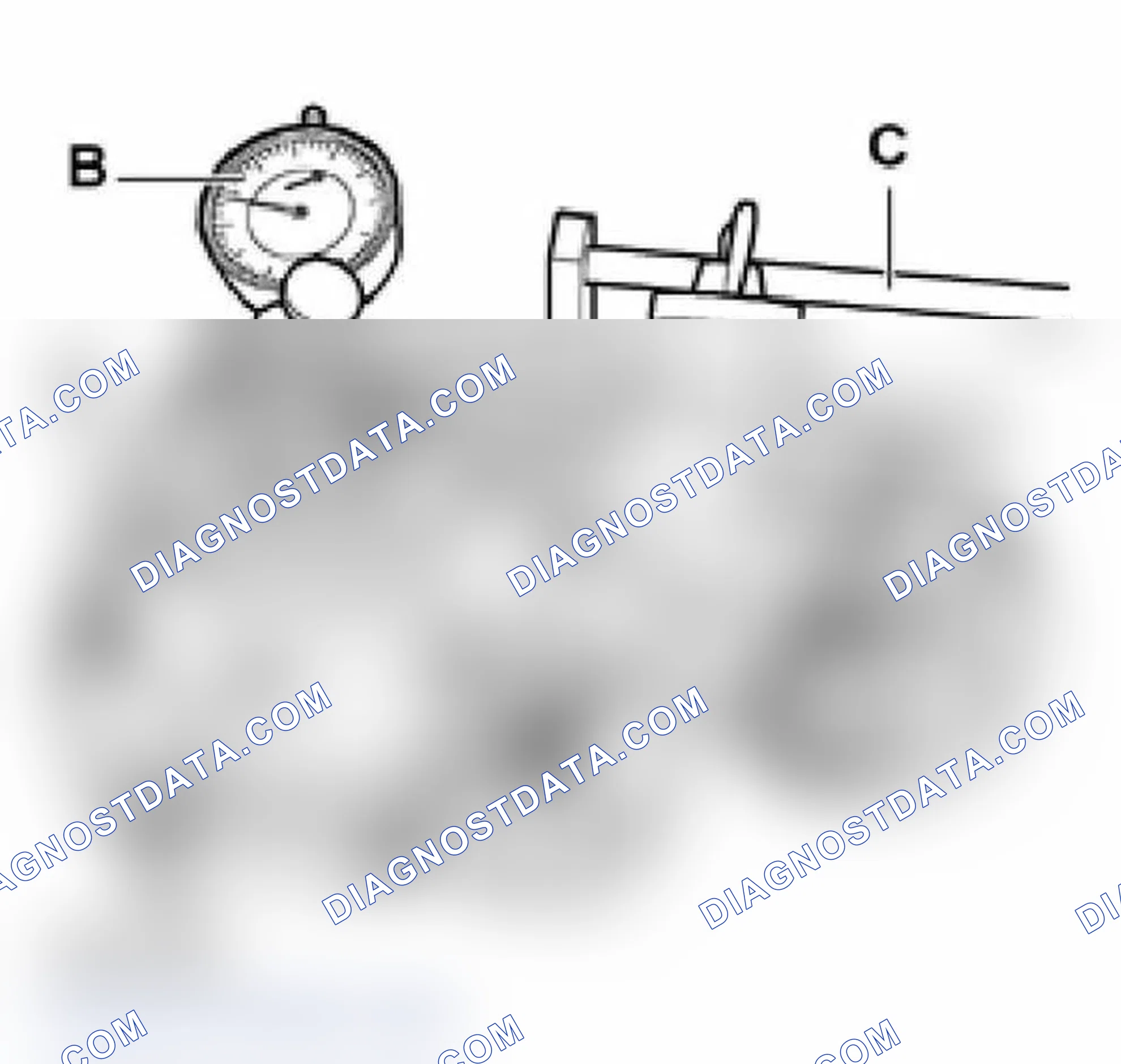 Scheme 113: Run-out of drive plate with overload protection, checking and adjusting