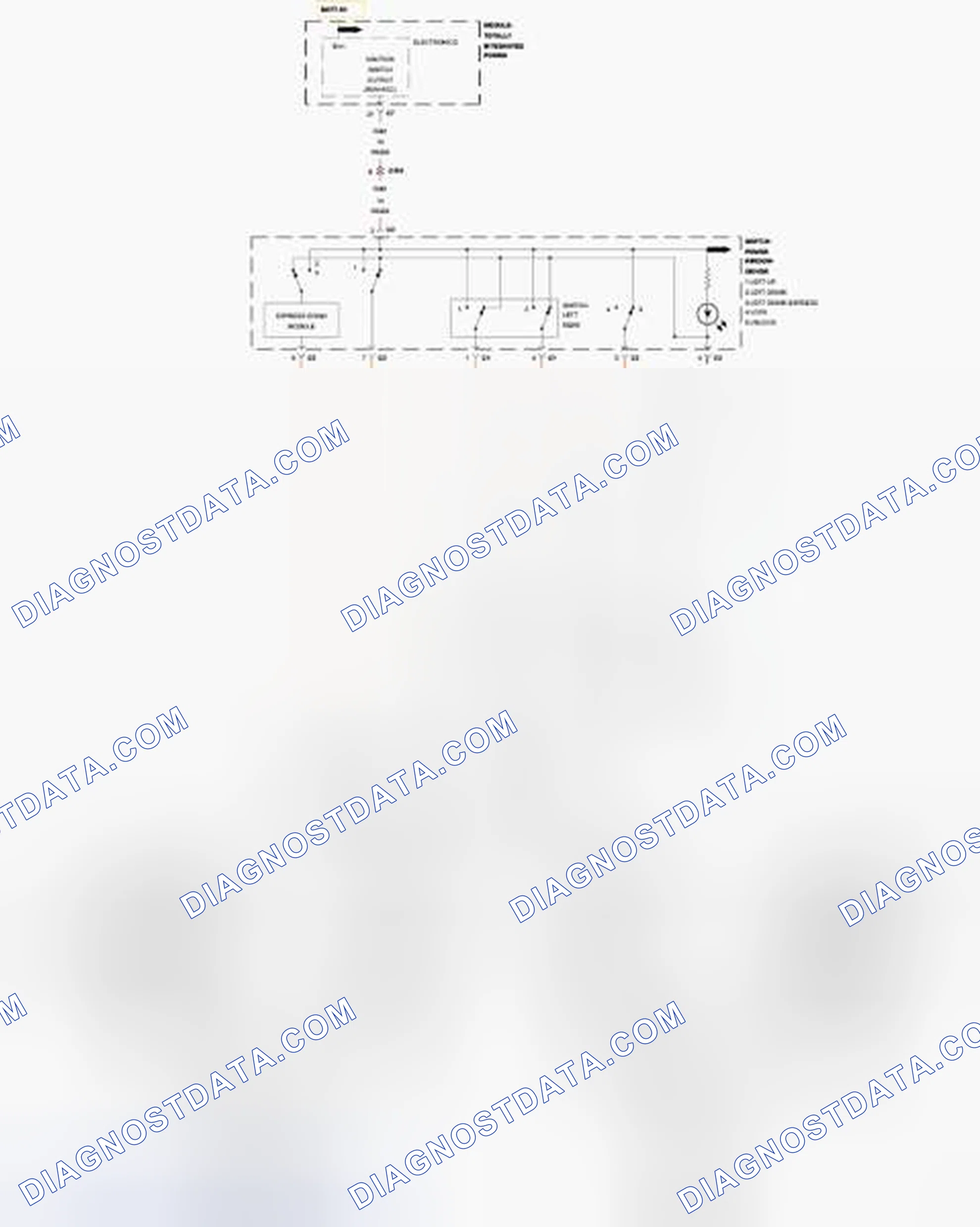 Scheme 204: B18BB-WINDOW CONTROL CIRCUIT LOW