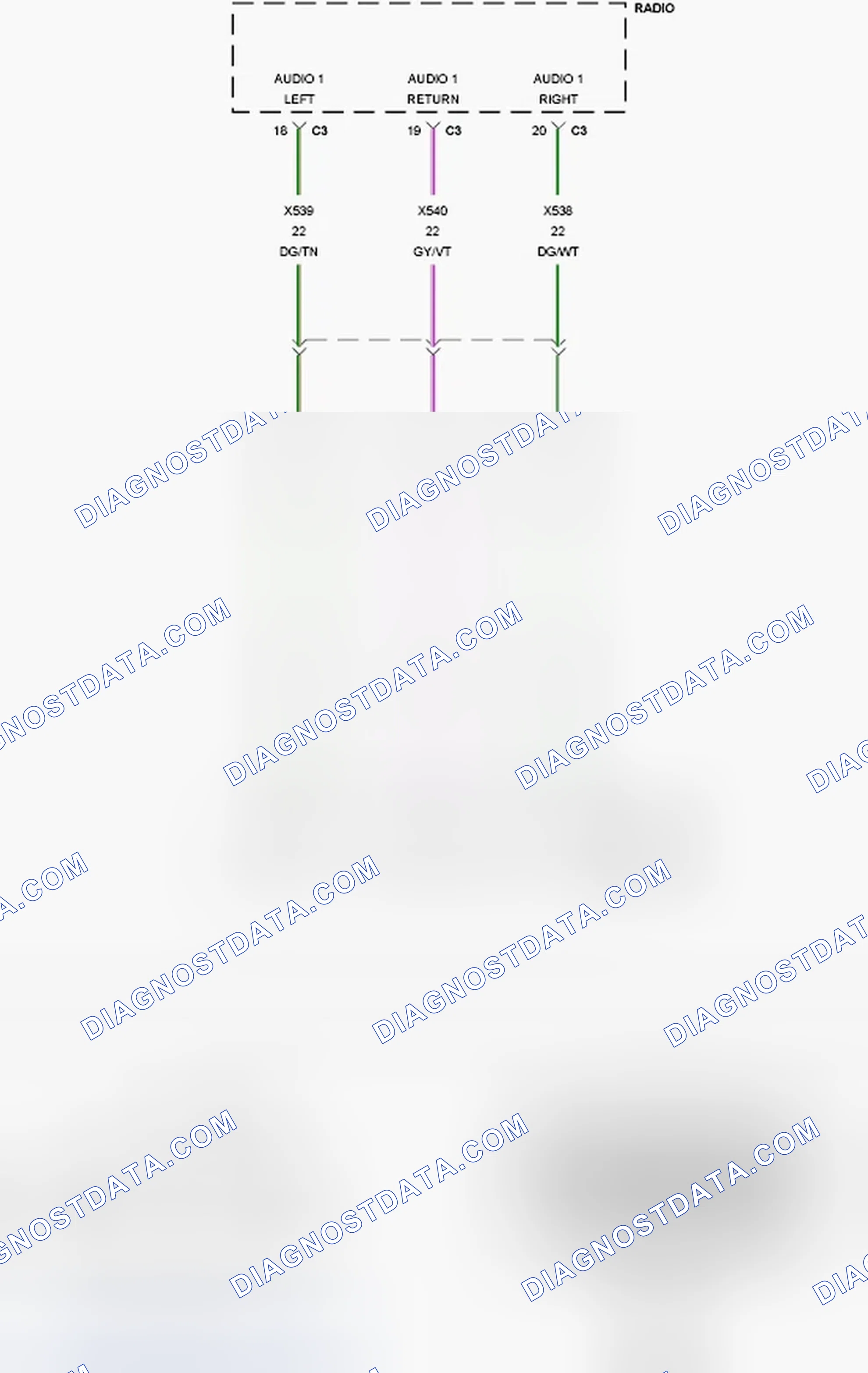 Scheme 483: B14E1-CHANNEL 1 AUDIO LEFT CONTINUITY