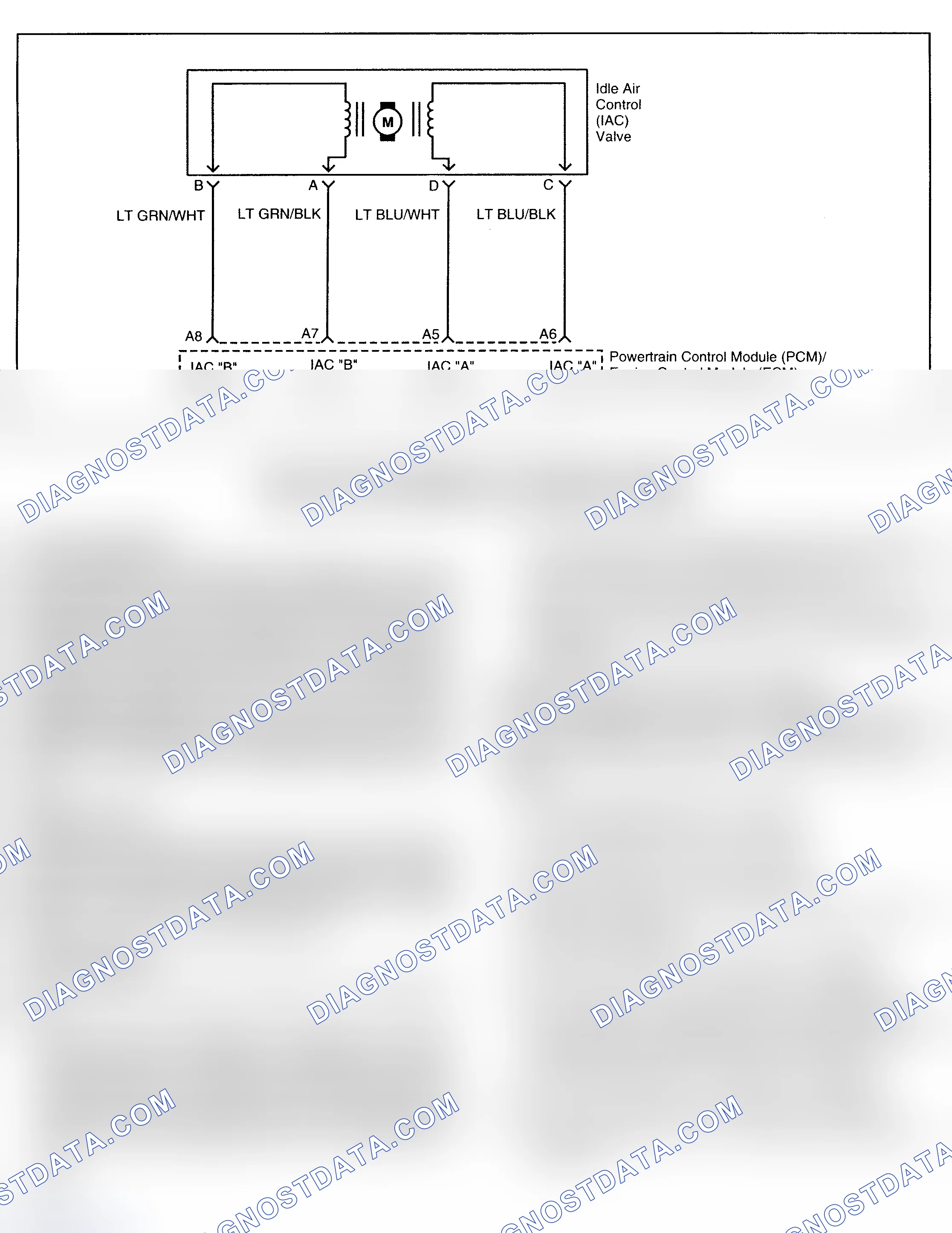 Scheme 319: IDLE AIR CONTROL SYSTEM CHECK