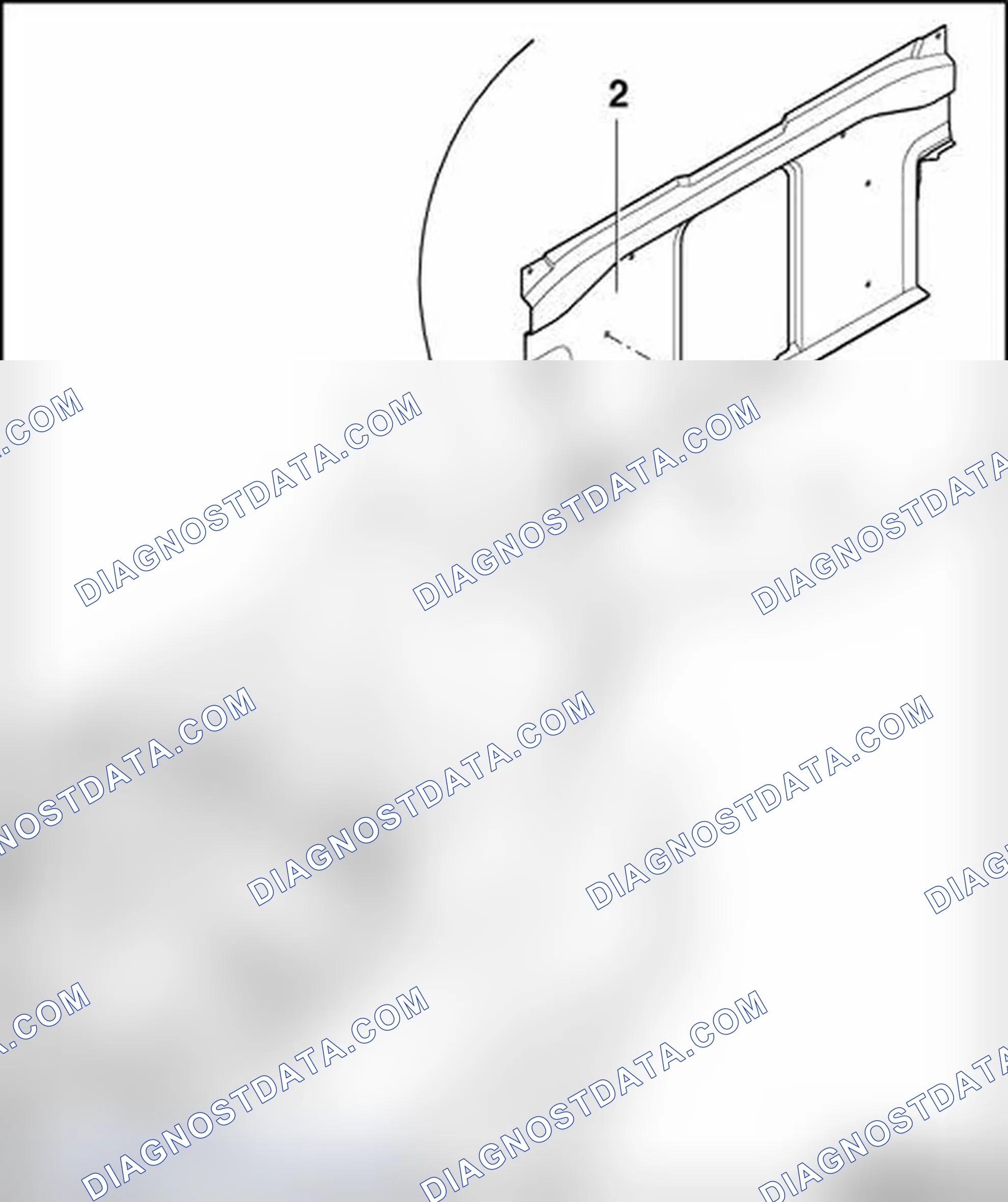 Scheme 75: Rollover protection, assembly overview