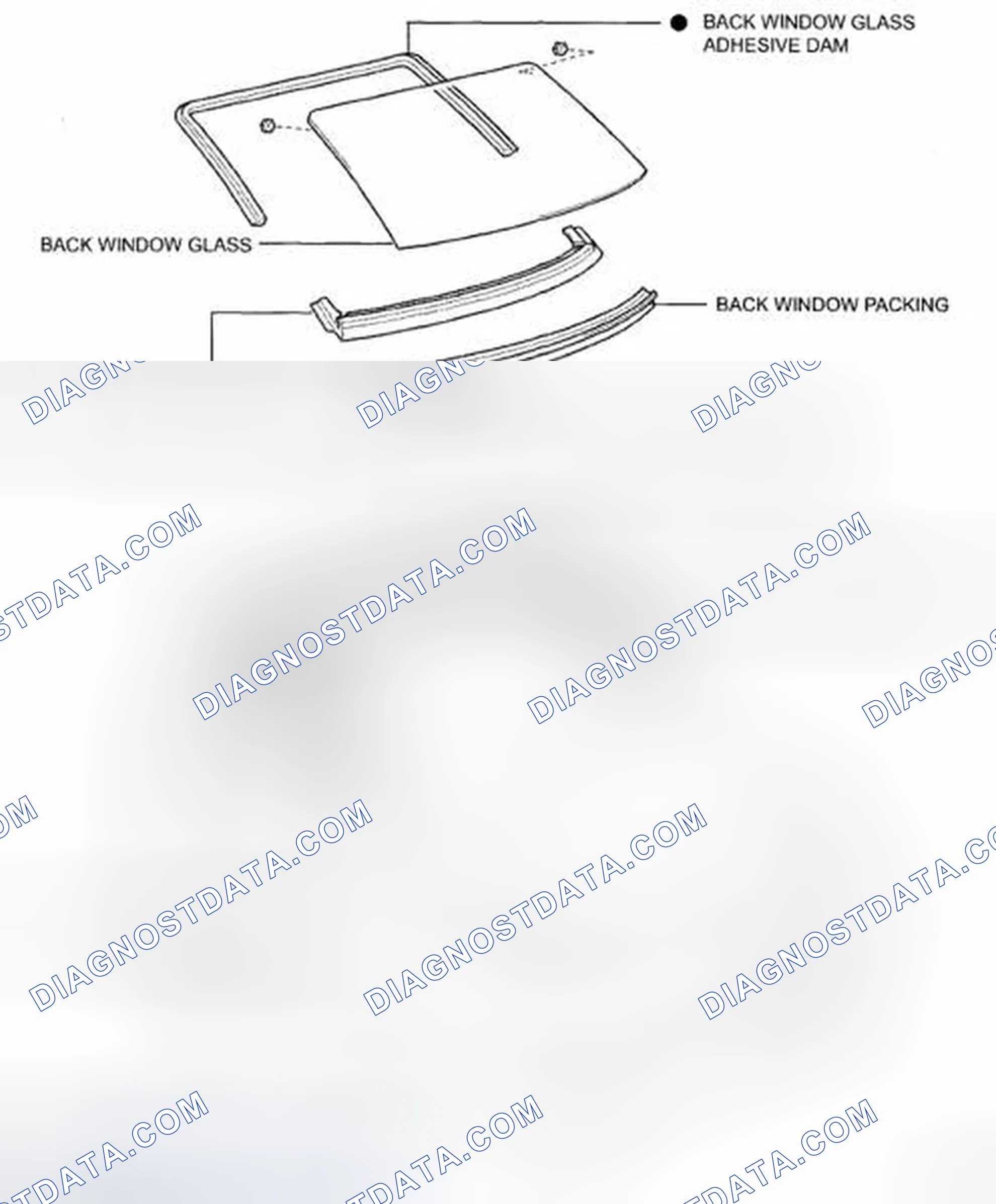 Scheme 98: Identifying Back Window Glass Components