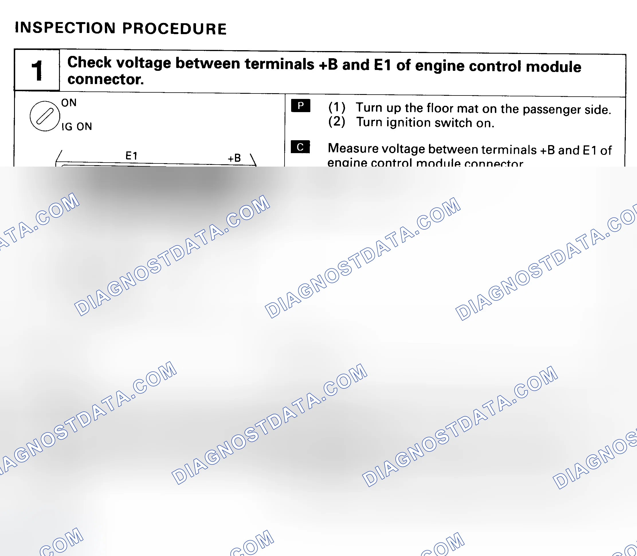 Scheme 123: DIAGNOSTIC CIRCUIT CHECK ("TE1" & "TE2" TERMINAL CIRCUIT)