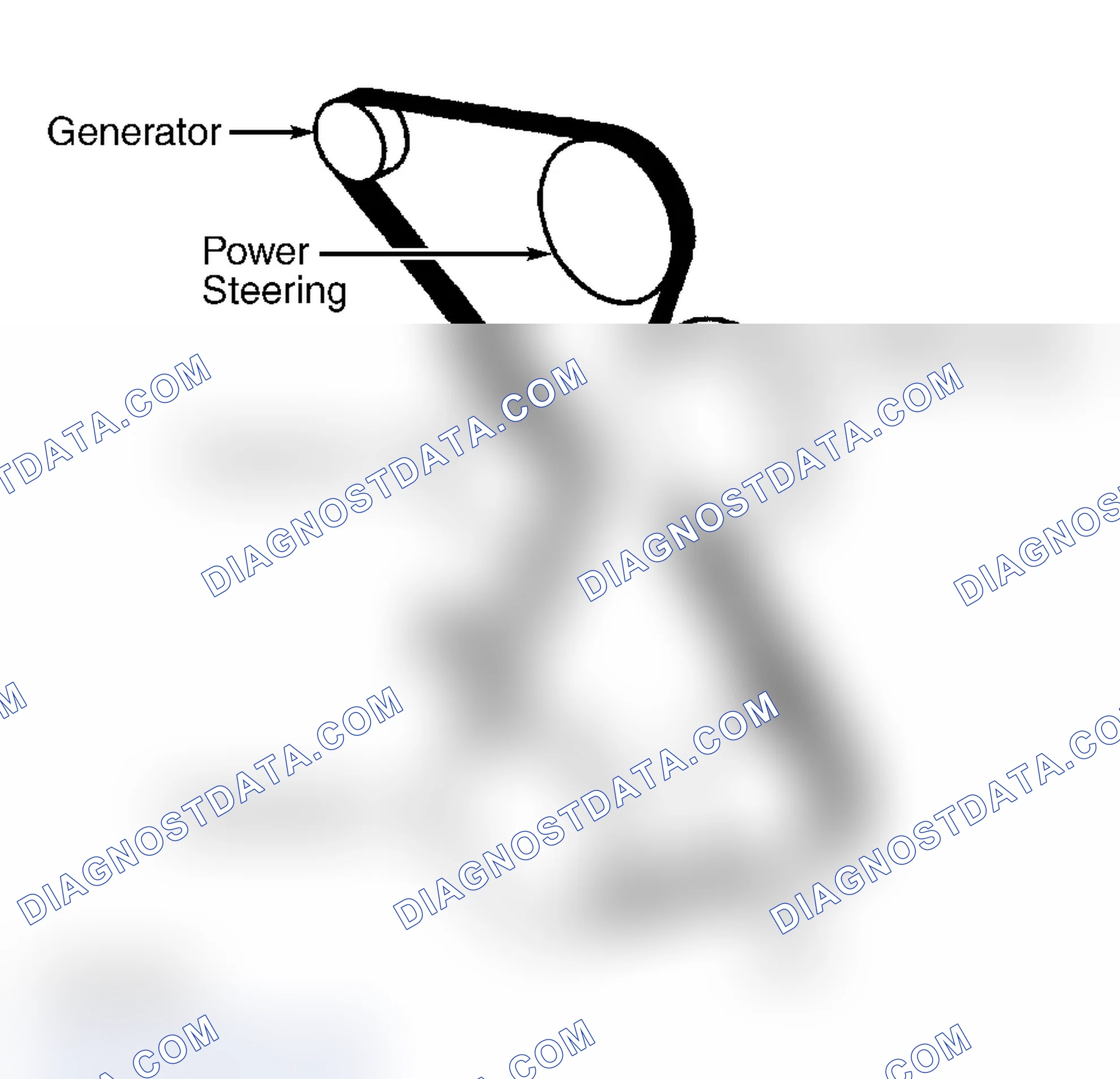 Scheme 13: Serpentine Belt Routing (3.1 "W" Body)