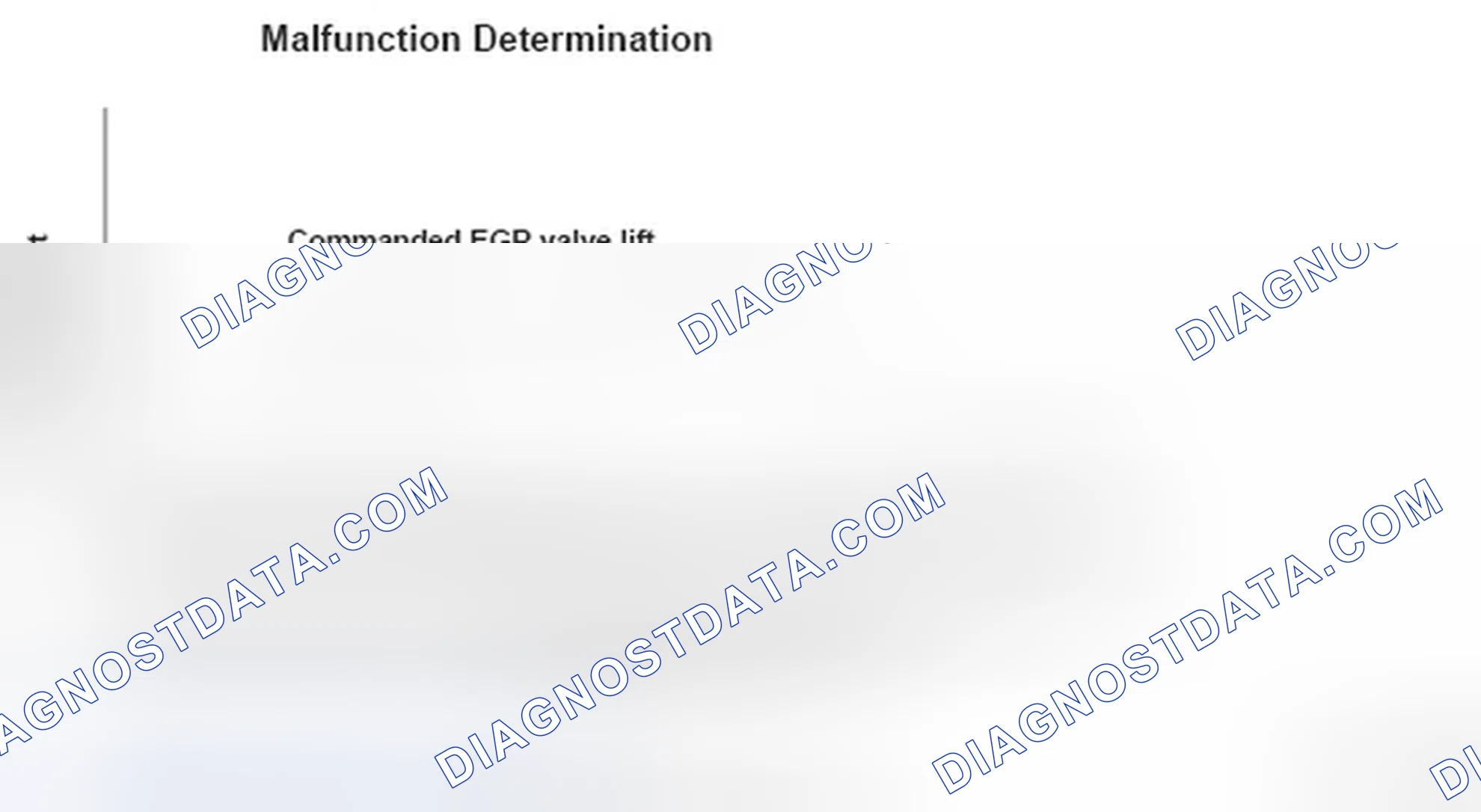 Scheme 307: EGR Valve Sensor Output And Valve Lifting Position Graph