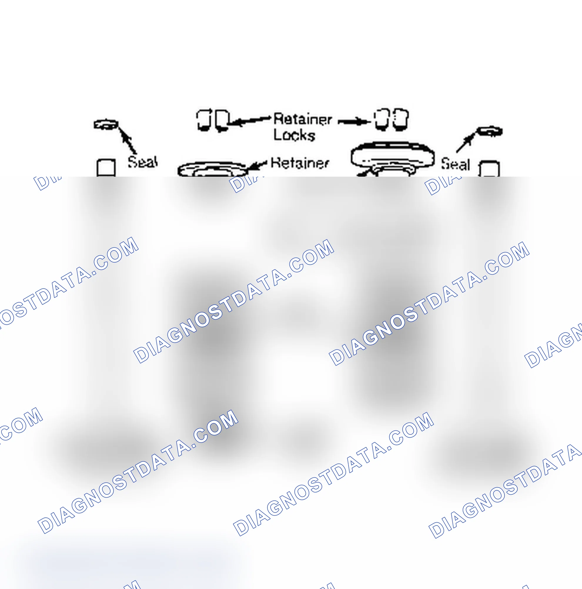 Scheme 14: Intake and Exhaust Valve Assemblies. Teflon oil seal is used with "O" ring seal on intake valves.