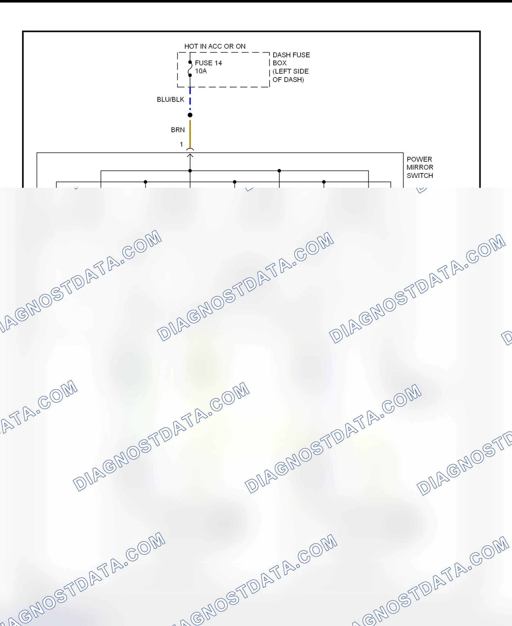 Scheme 9: Power Mirror Wiring Diagram