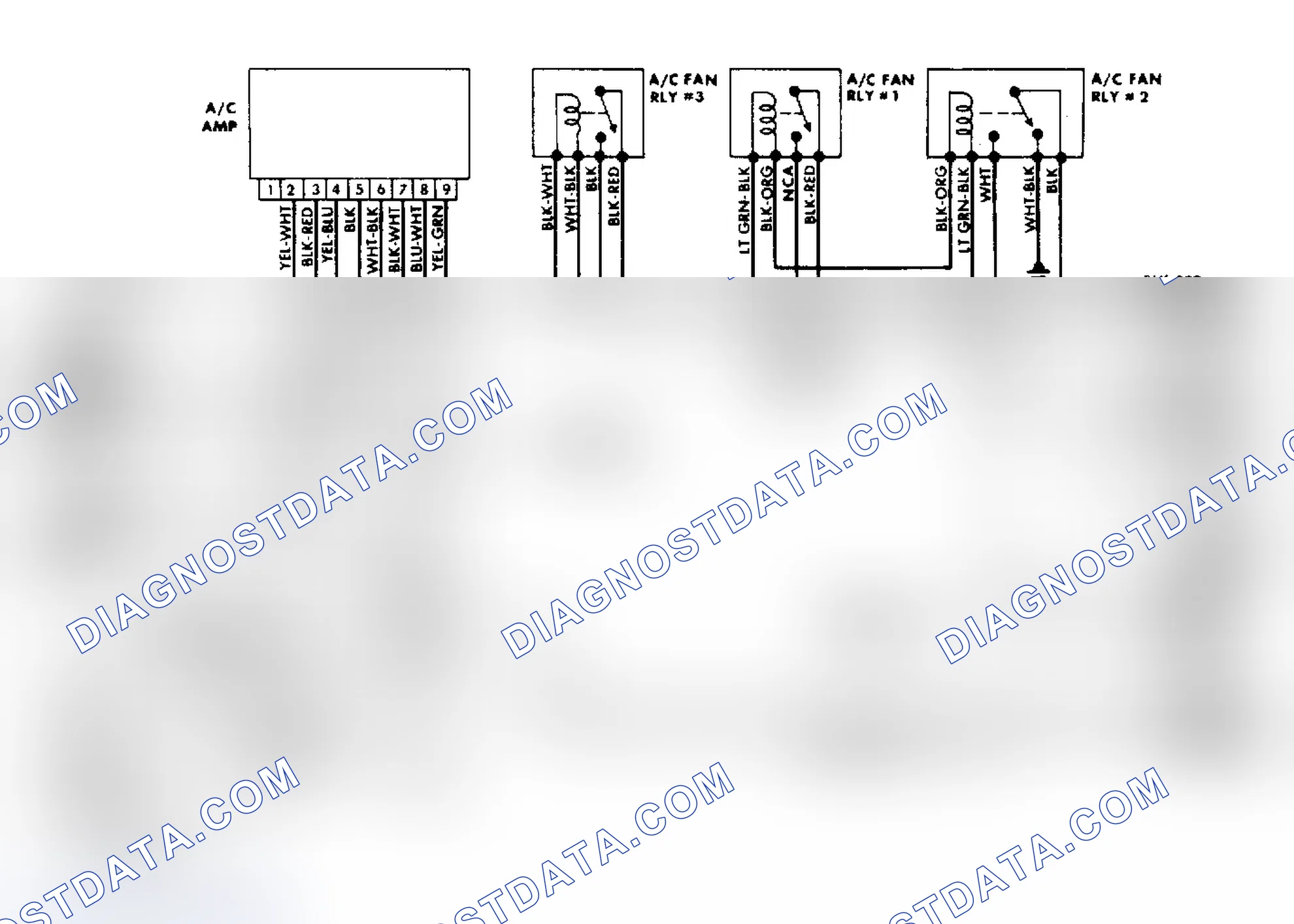 Scheme 14: Cooling Fan/Manual A/C-Heater Wiring Diagram - Chevrolet Nova