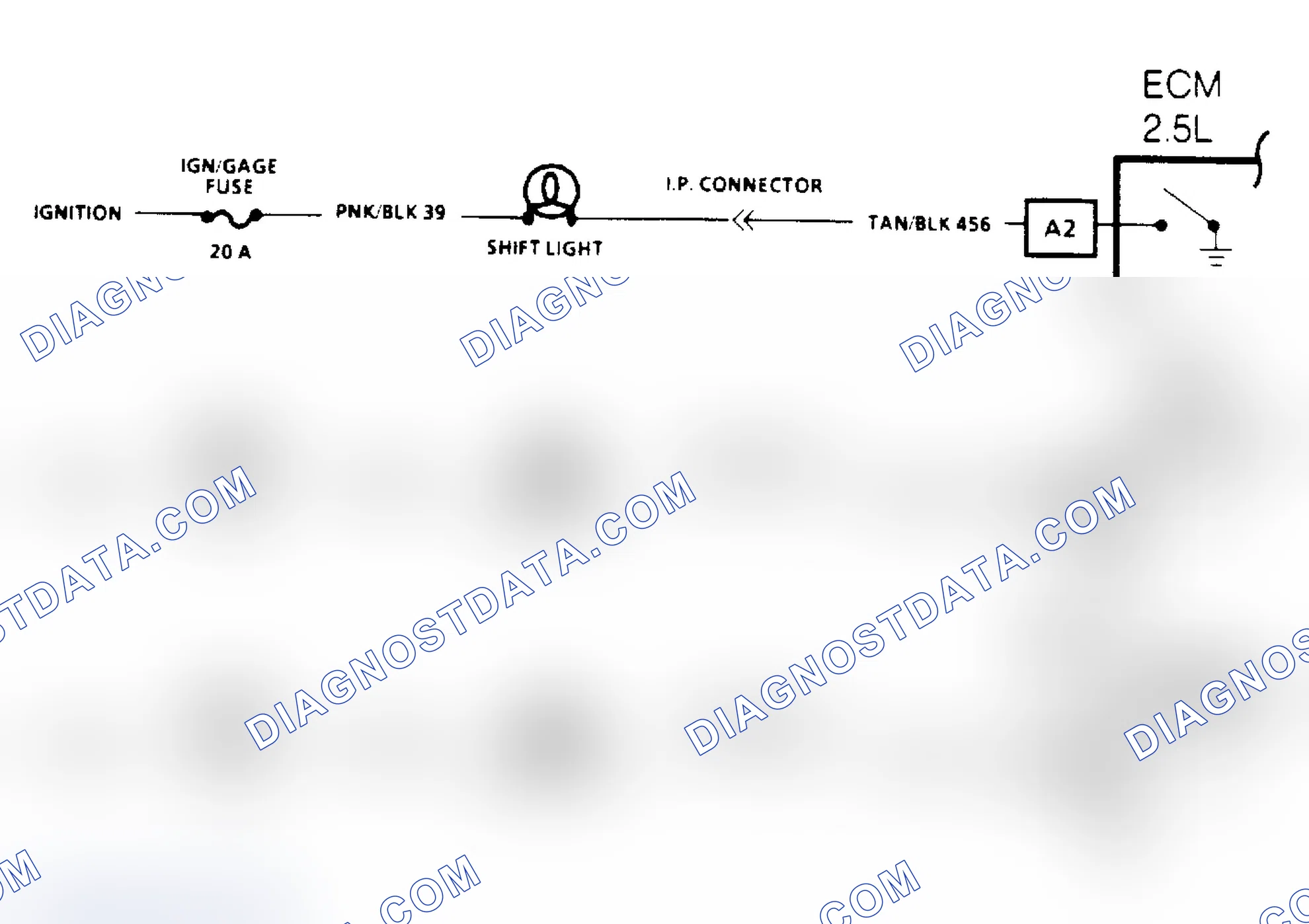 Scheme 160: Manual Transmission Shift Light Check Schematic