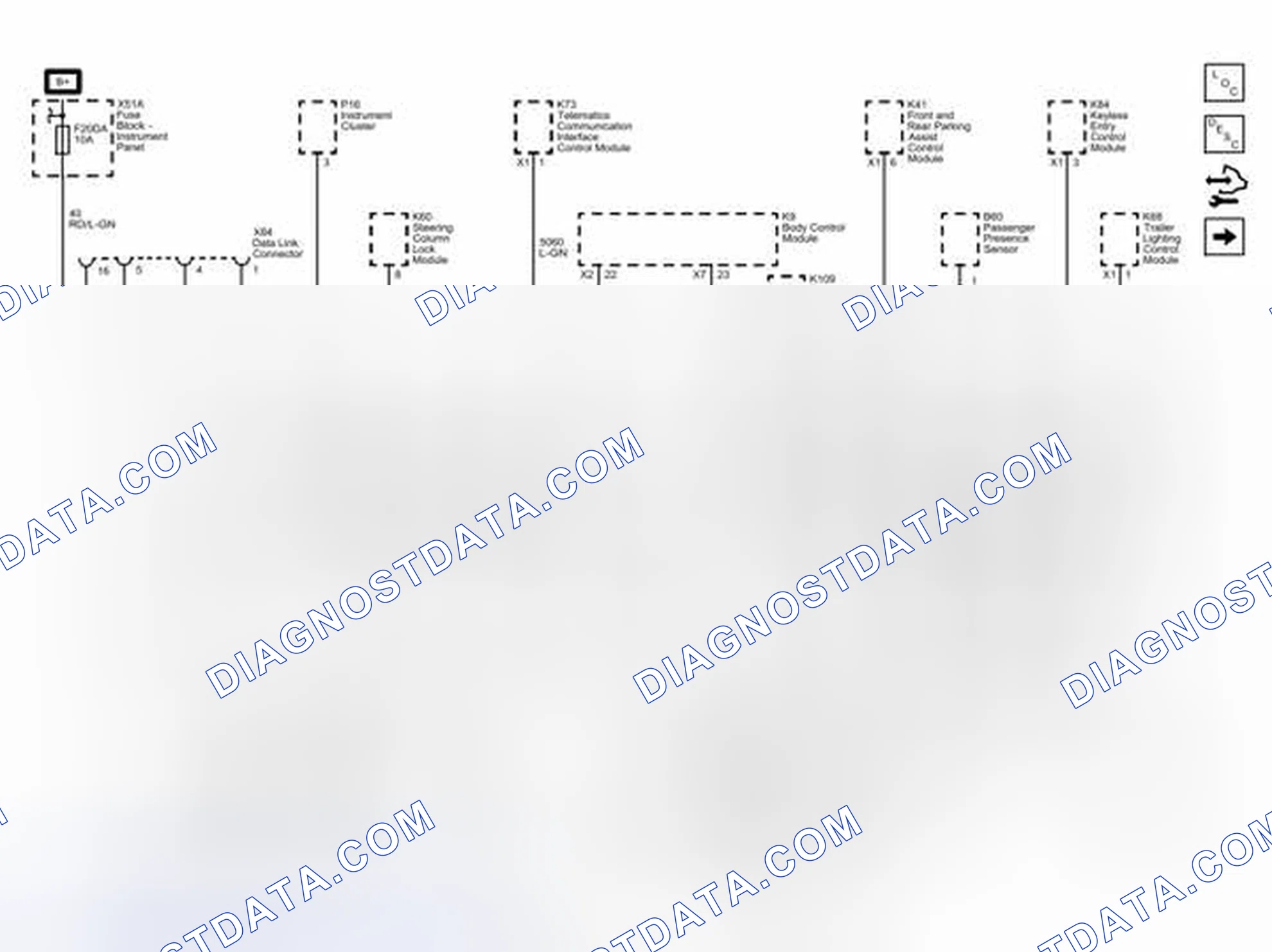 Scheme 1: Data Link Connector Power, Ground, and Low Speed GMLAN