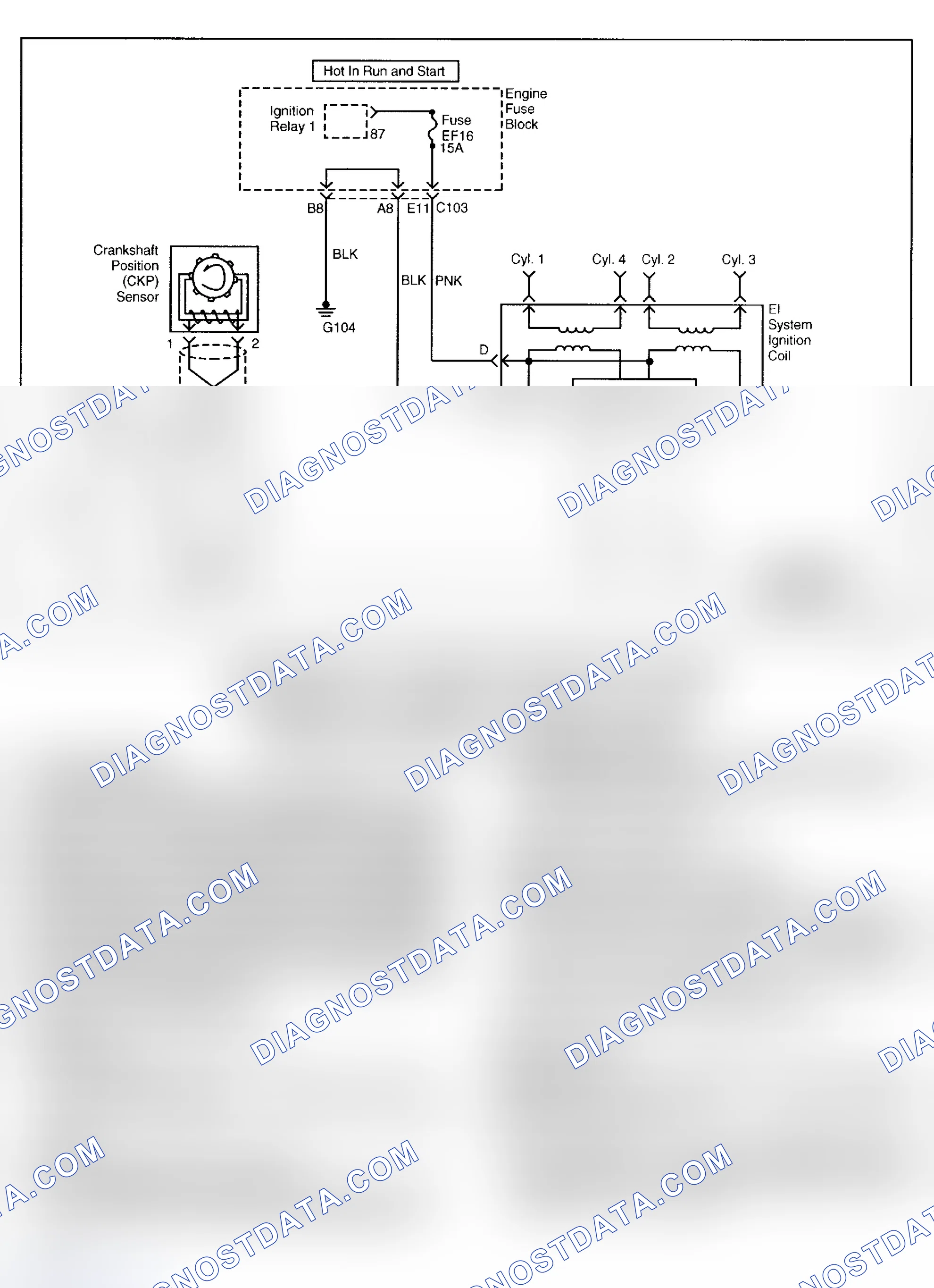 Scheme 133: DTC P0351: IGNITION CONTROL A CIRCUIT FAULT