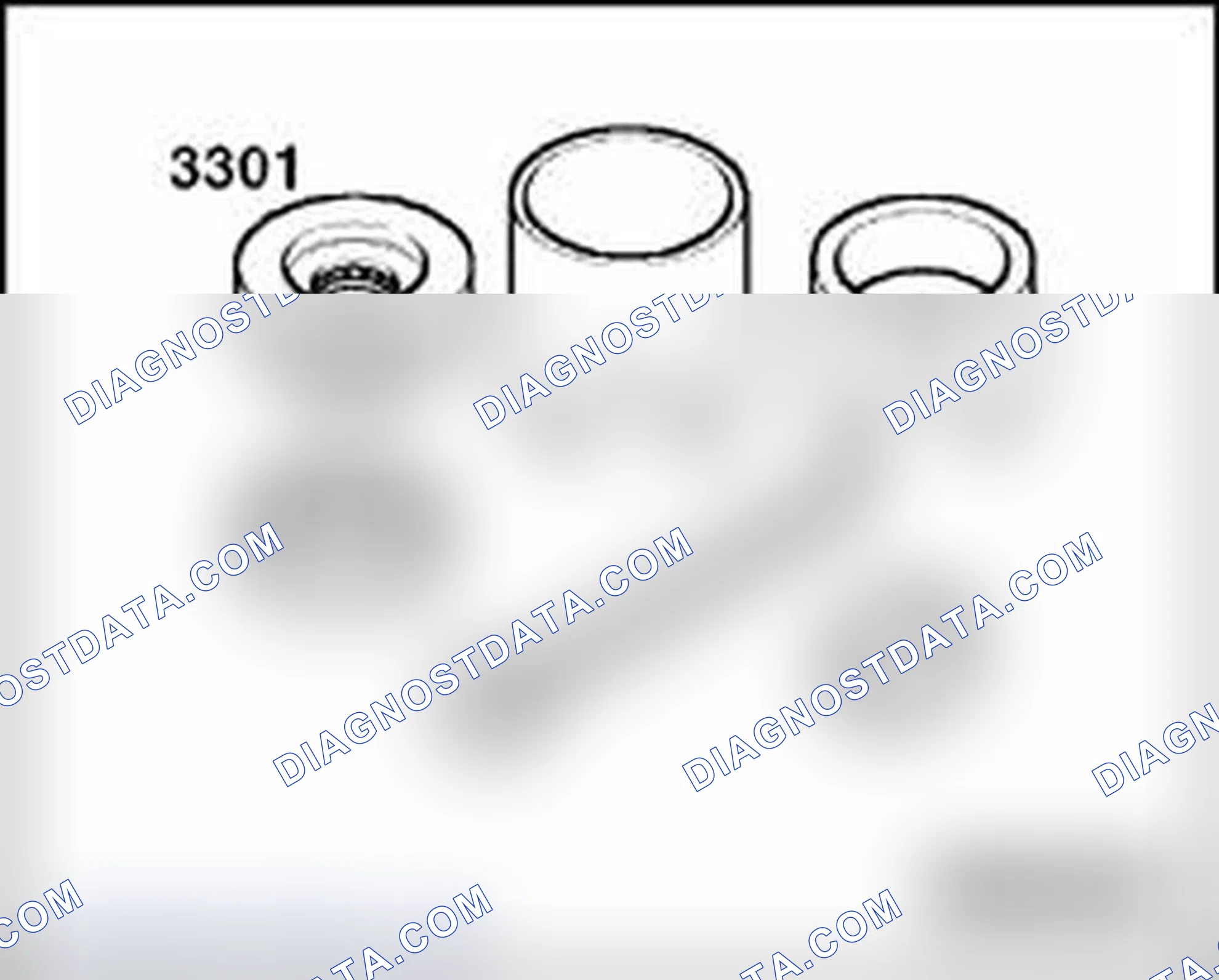 Scheme 57: Top front and rear link bearings, replacing