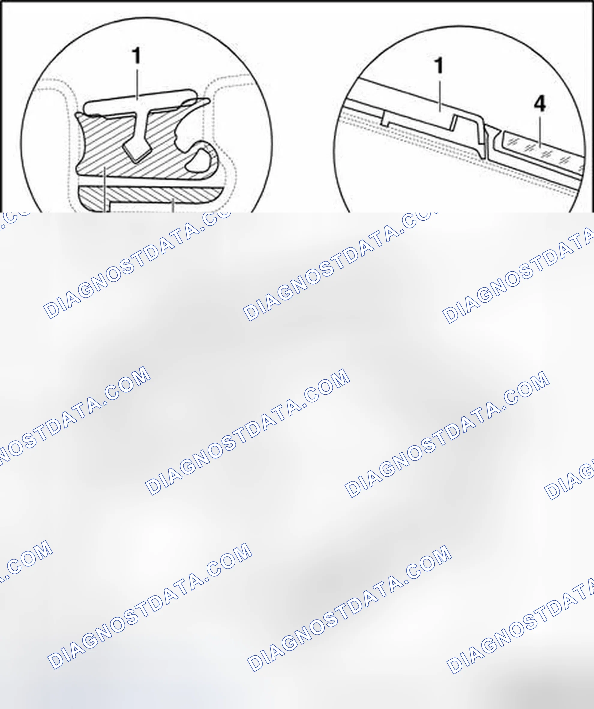 Scheme 245: Roof joint strip, removing and installing