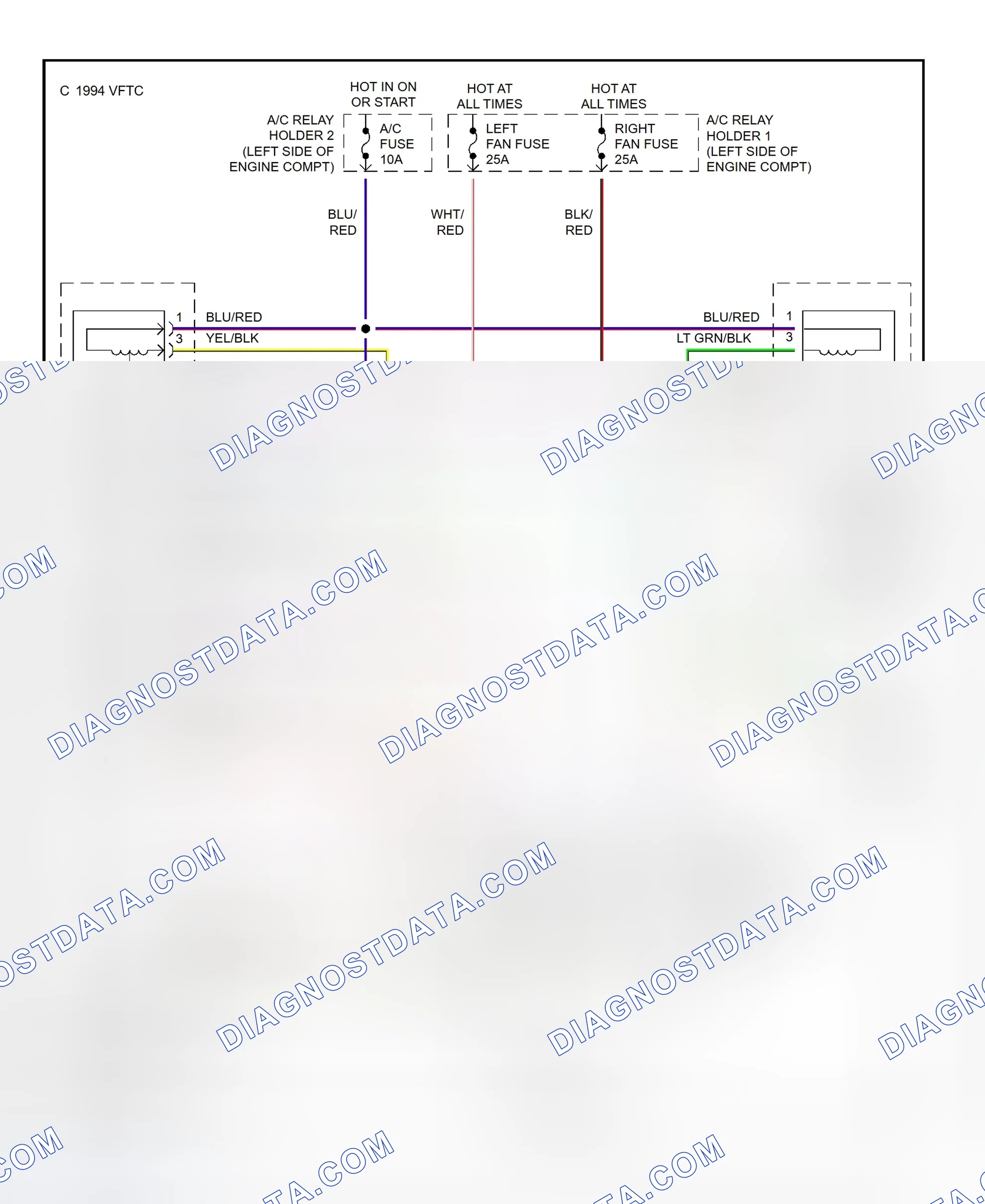 Scheme 2: Electric Cooling Fan System Wiring Diagram